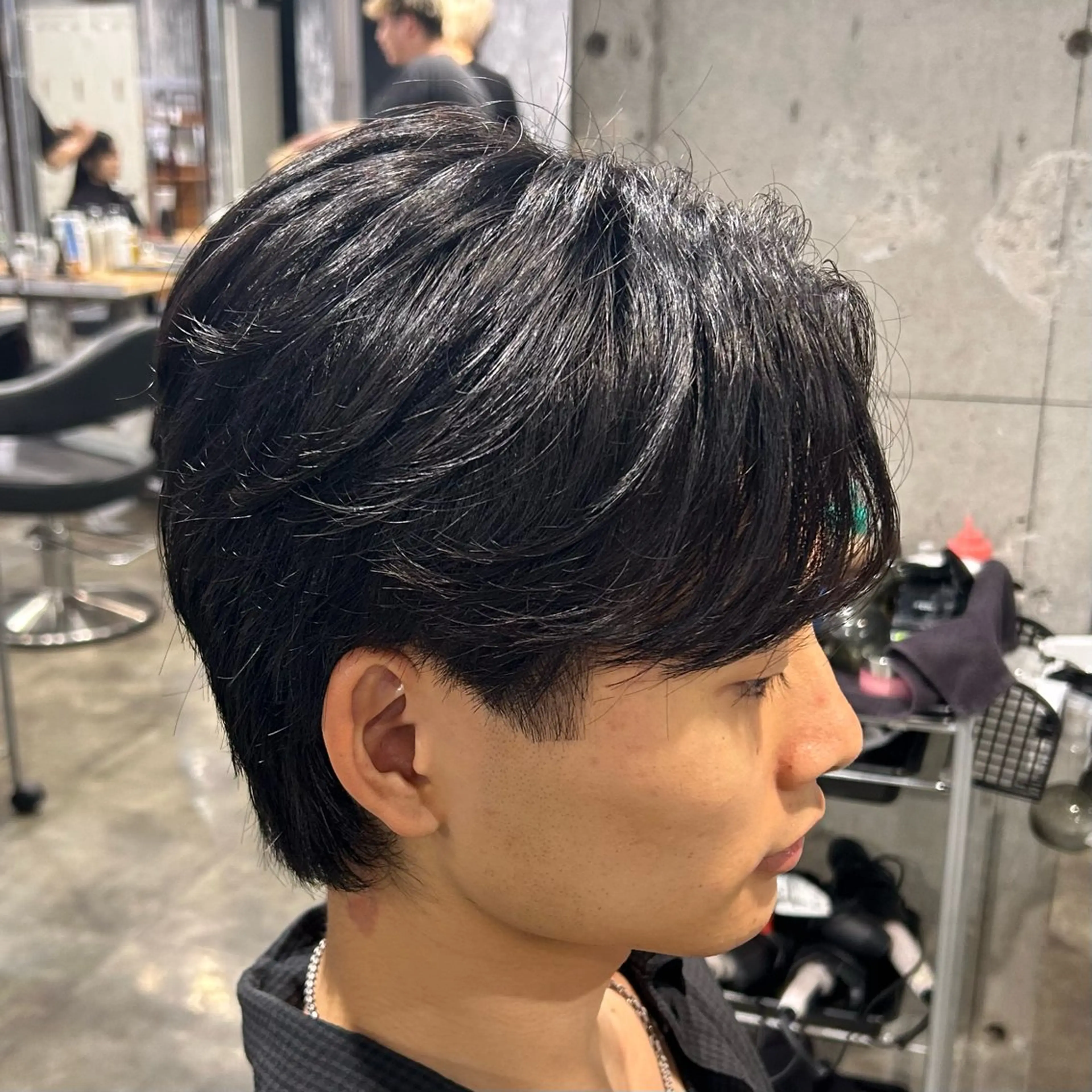 🔥韓国メンズ必見🔥💠フェザーパーマ＋メンズカット💠の写真