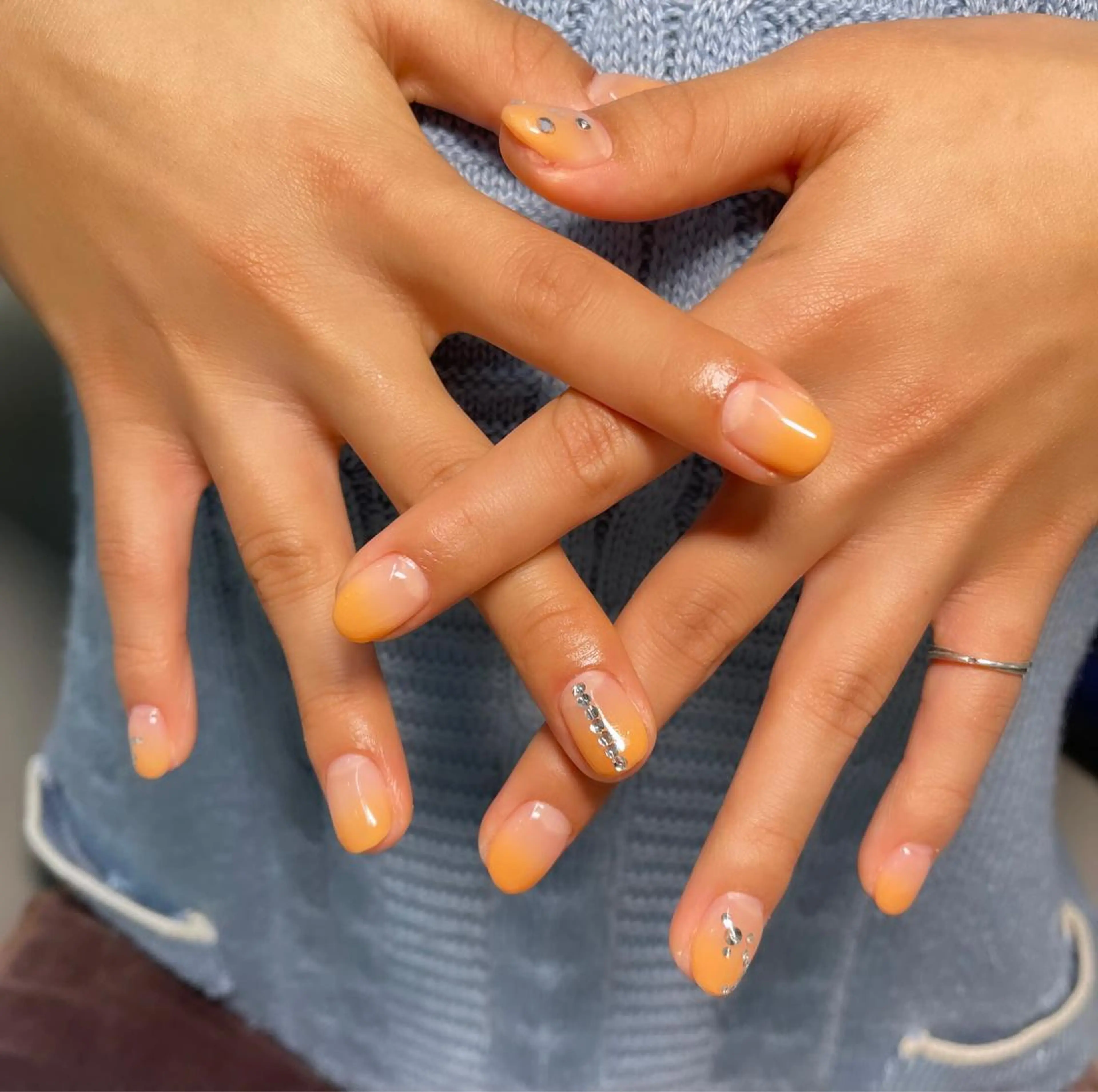 ネイル グラデーション オレンジ ［ネイリスト］ Ayaka…♡のネイルデザイン
