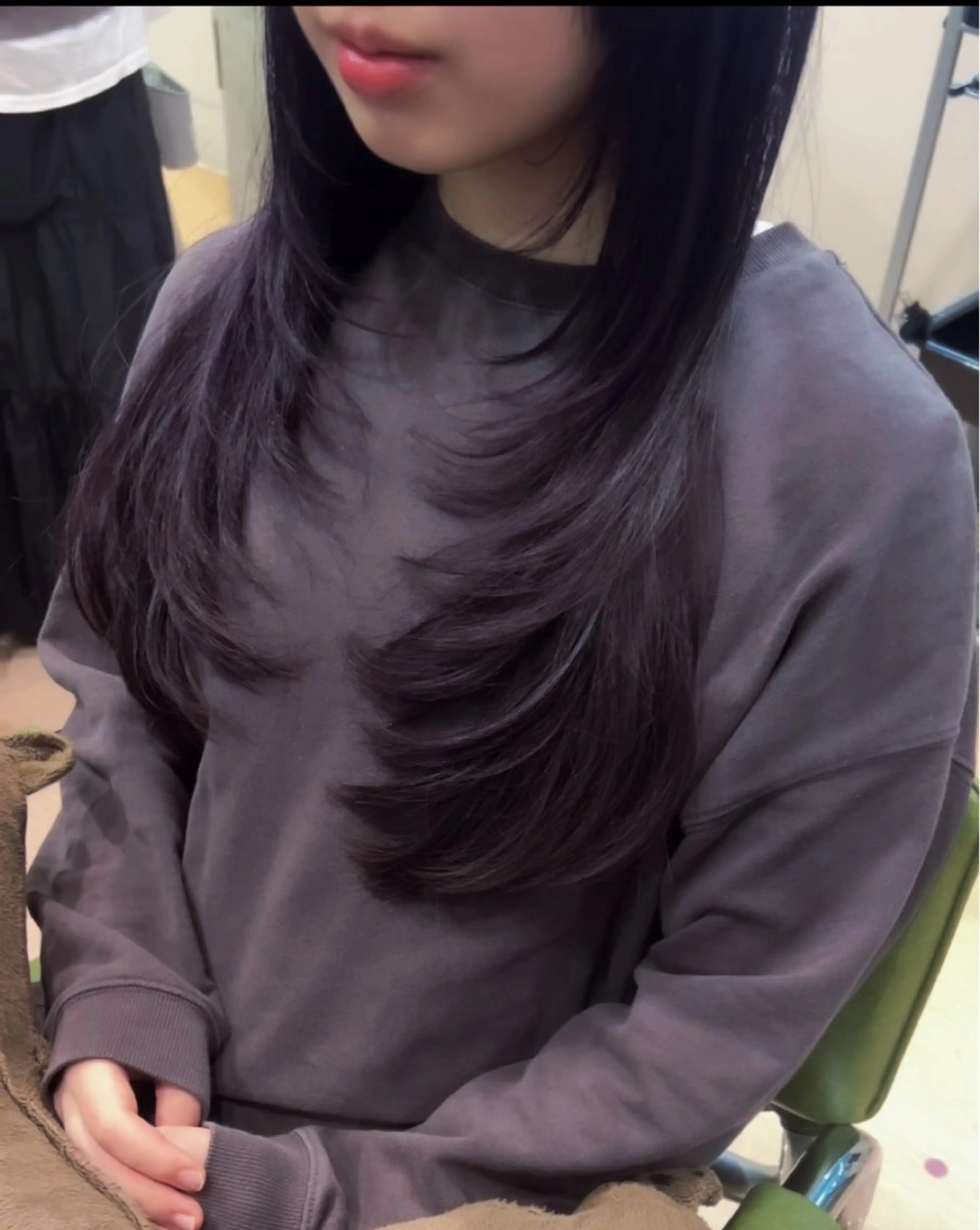 ロング カラー ラベンダーカラー レイヤーカット 旭岡龍明/ハイトーン /ケアブリーチのヘアスタイル