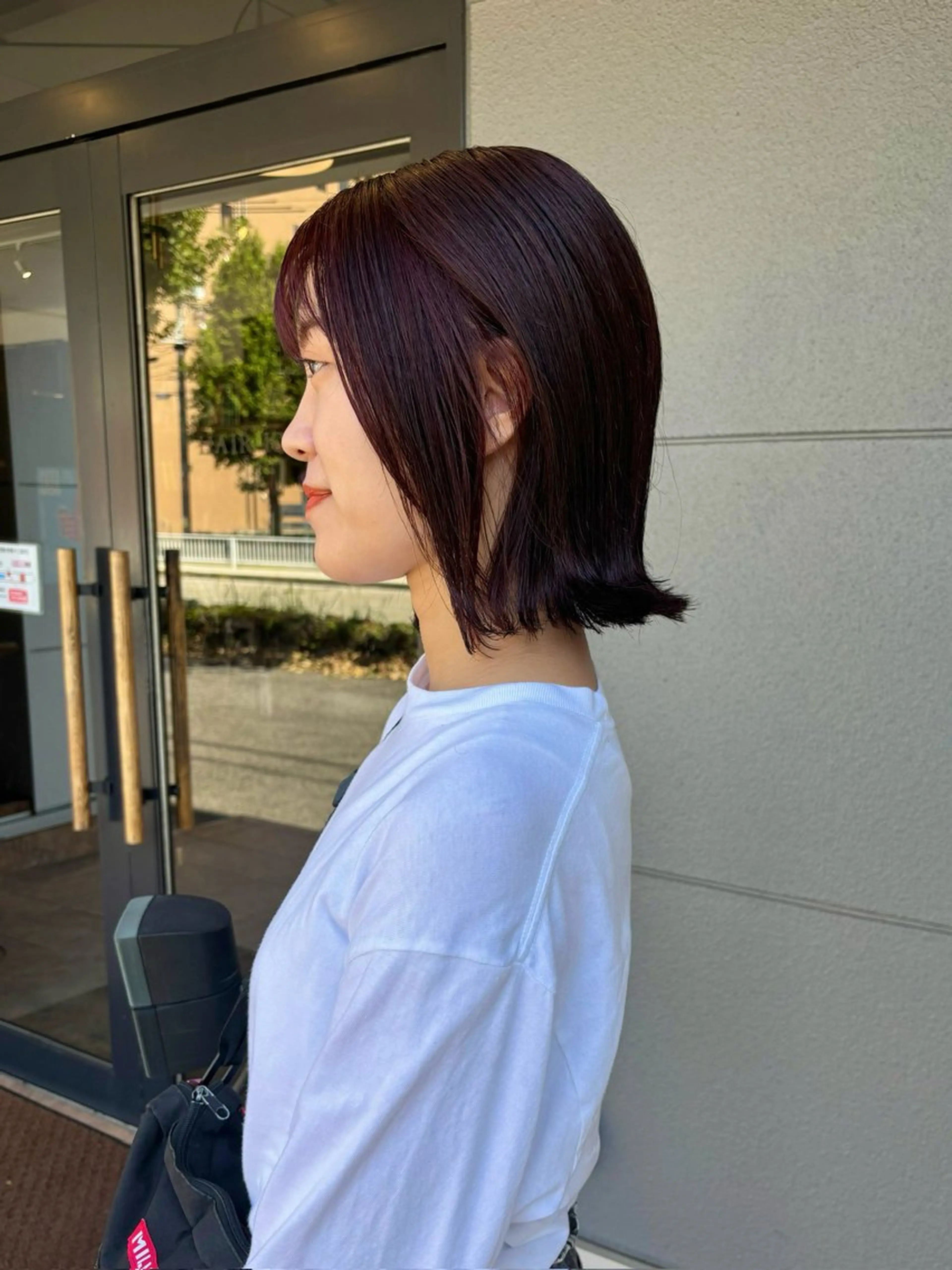 ミディアム カット ヘアカラー トリートメント yuma/ブリーチ なし/透明感/暖色のヘアスタイル