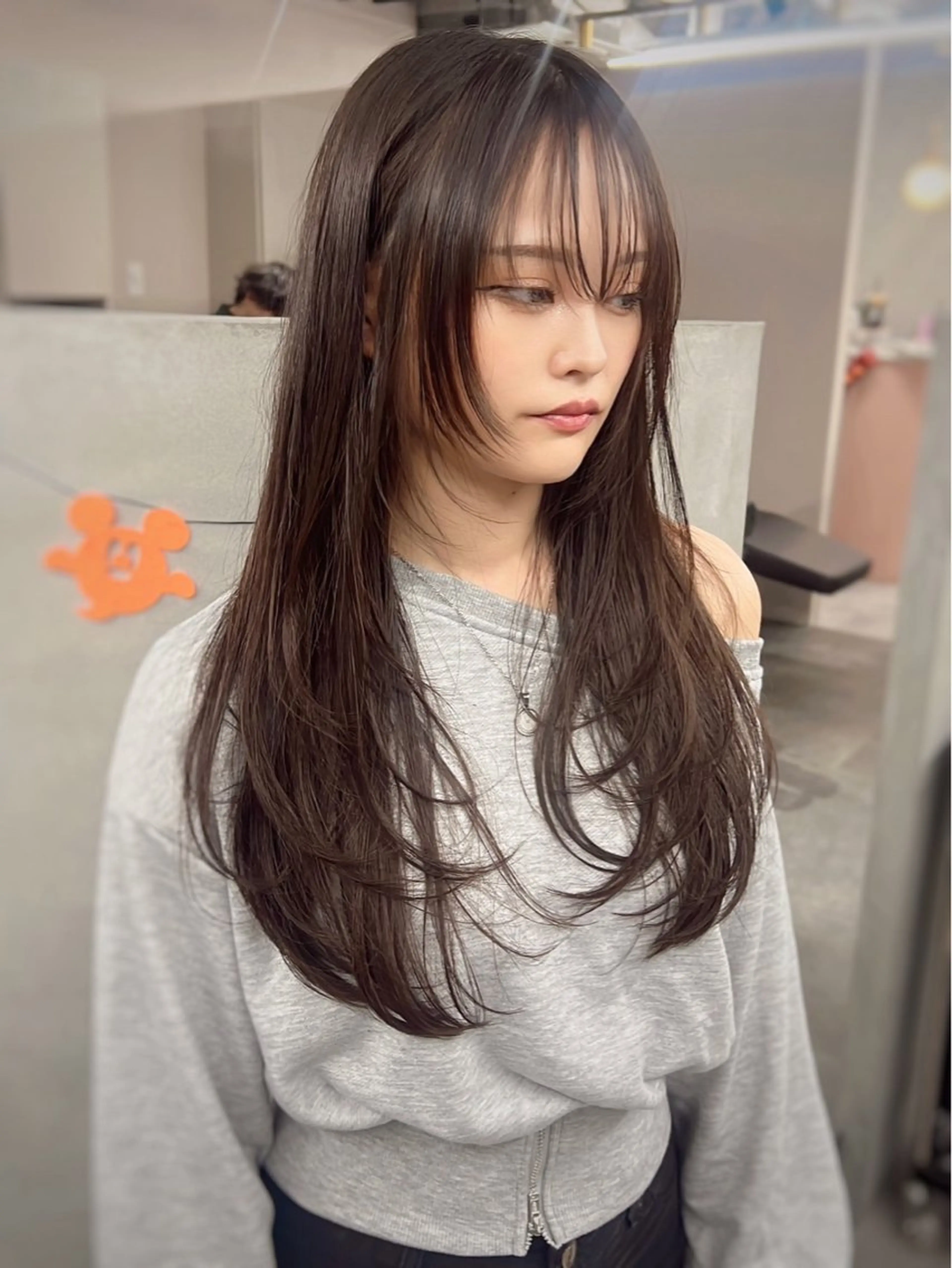 ロング カラー 韓国風スタイル 北田陸斗のヘアスタイル