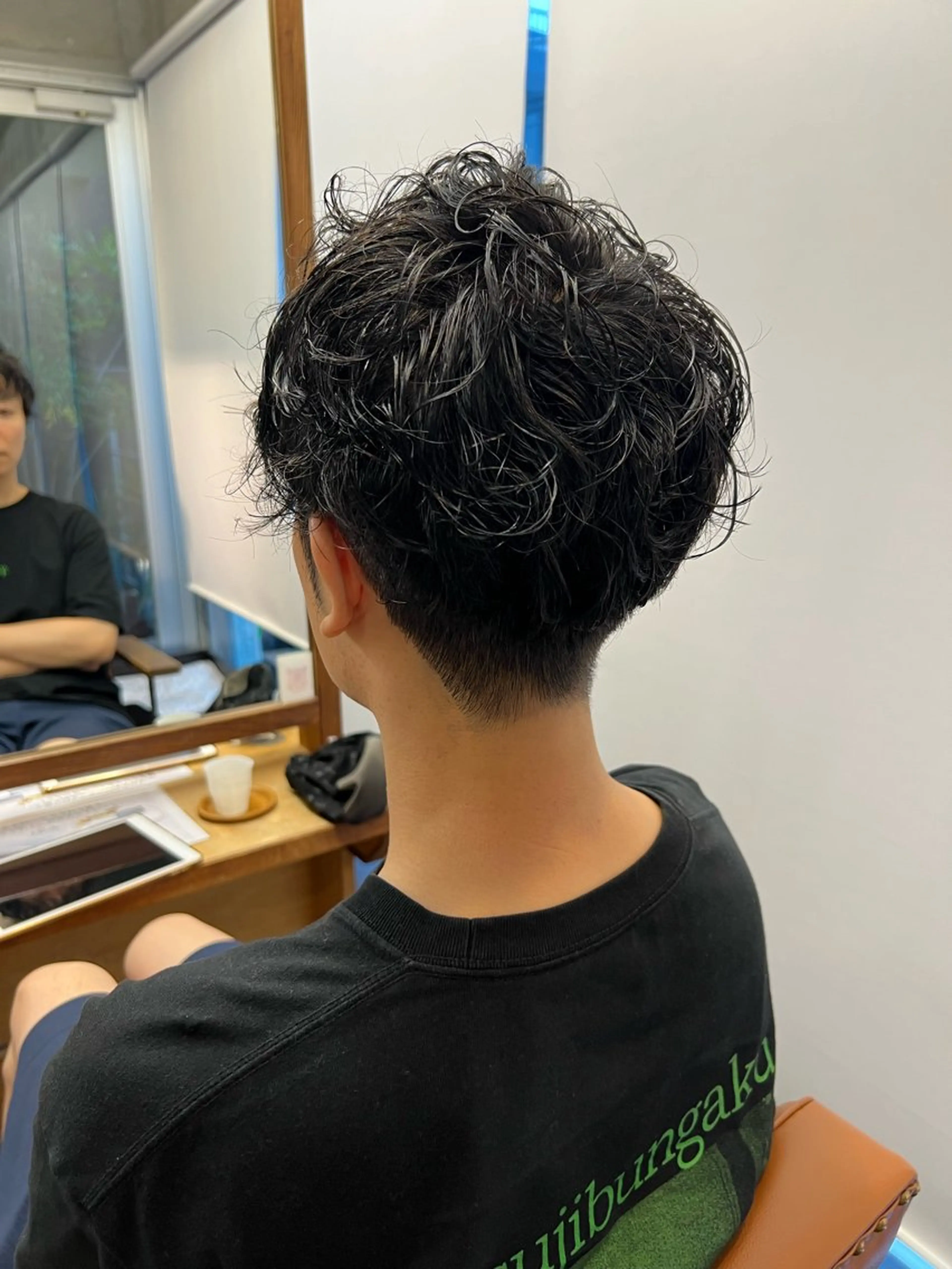 パーマ メンズ メンズパーマ カット パーマ 土田かほ/本日🈳 透明感カラー🍃のヘアスタイル