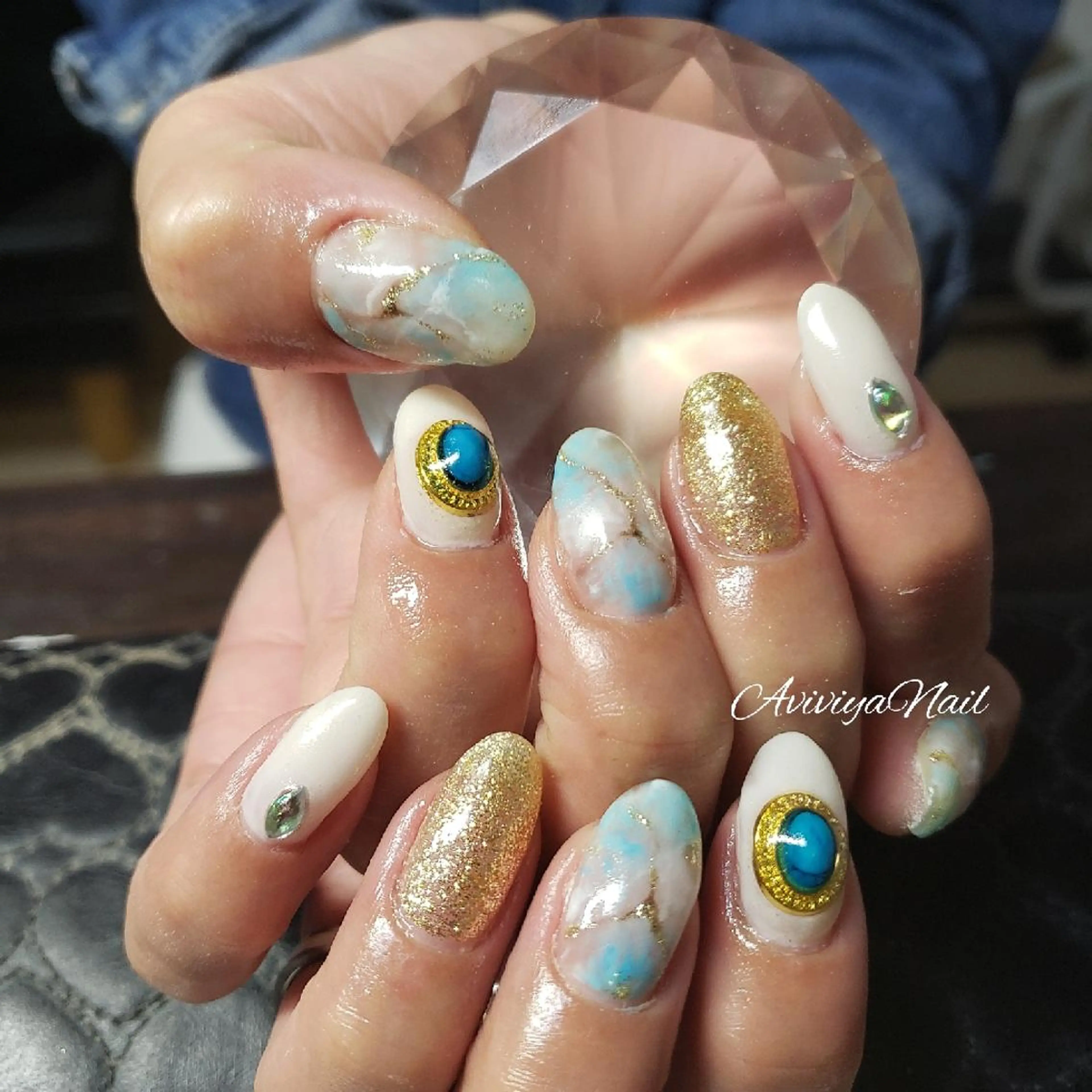 ロング AviviyaNail所属・kubo ayaのネイルデザイン