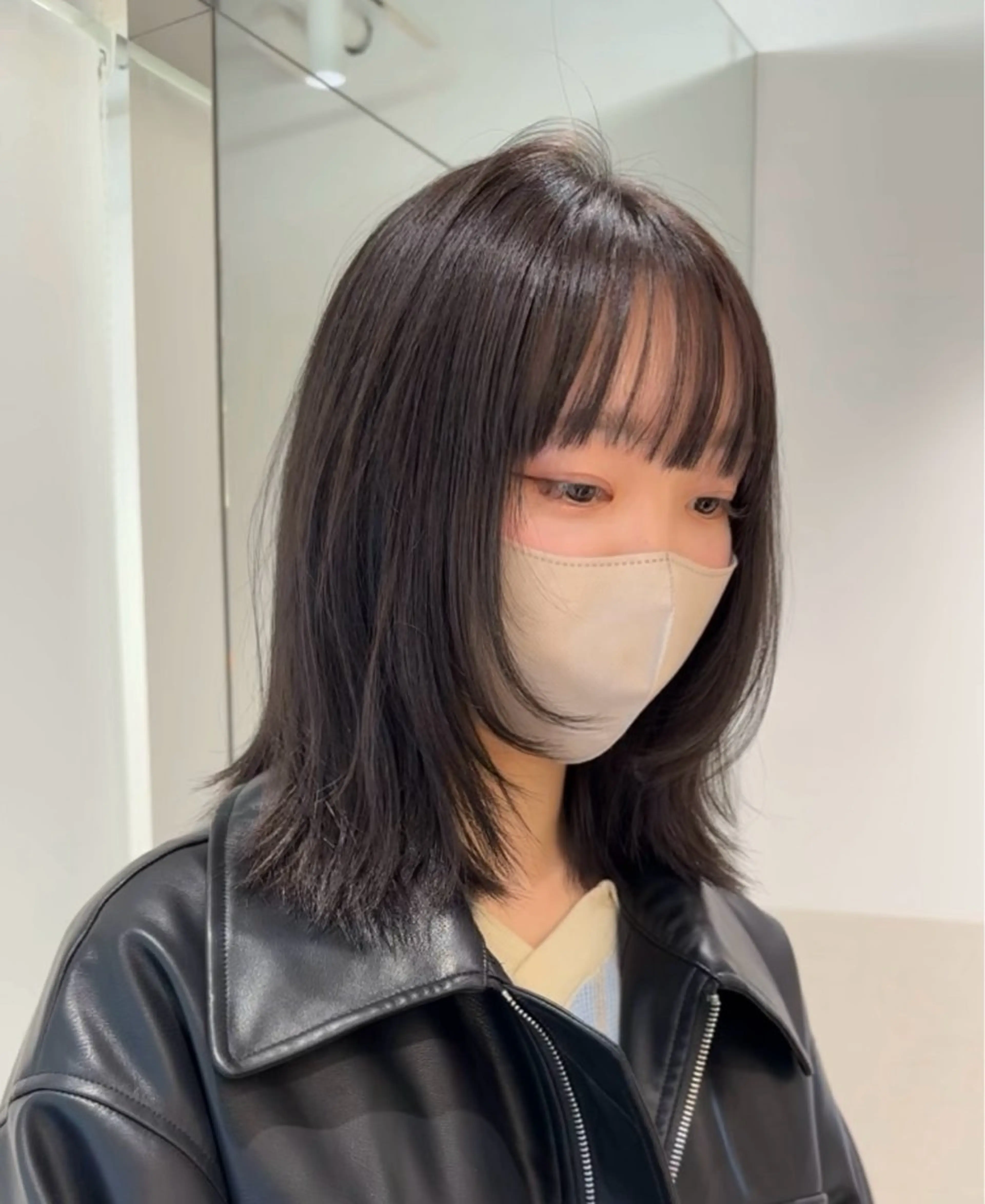 セミロング ヘアカラー トリートメント ୨୧柔らかいカラー nozomi ୨୧のヘアスタイル