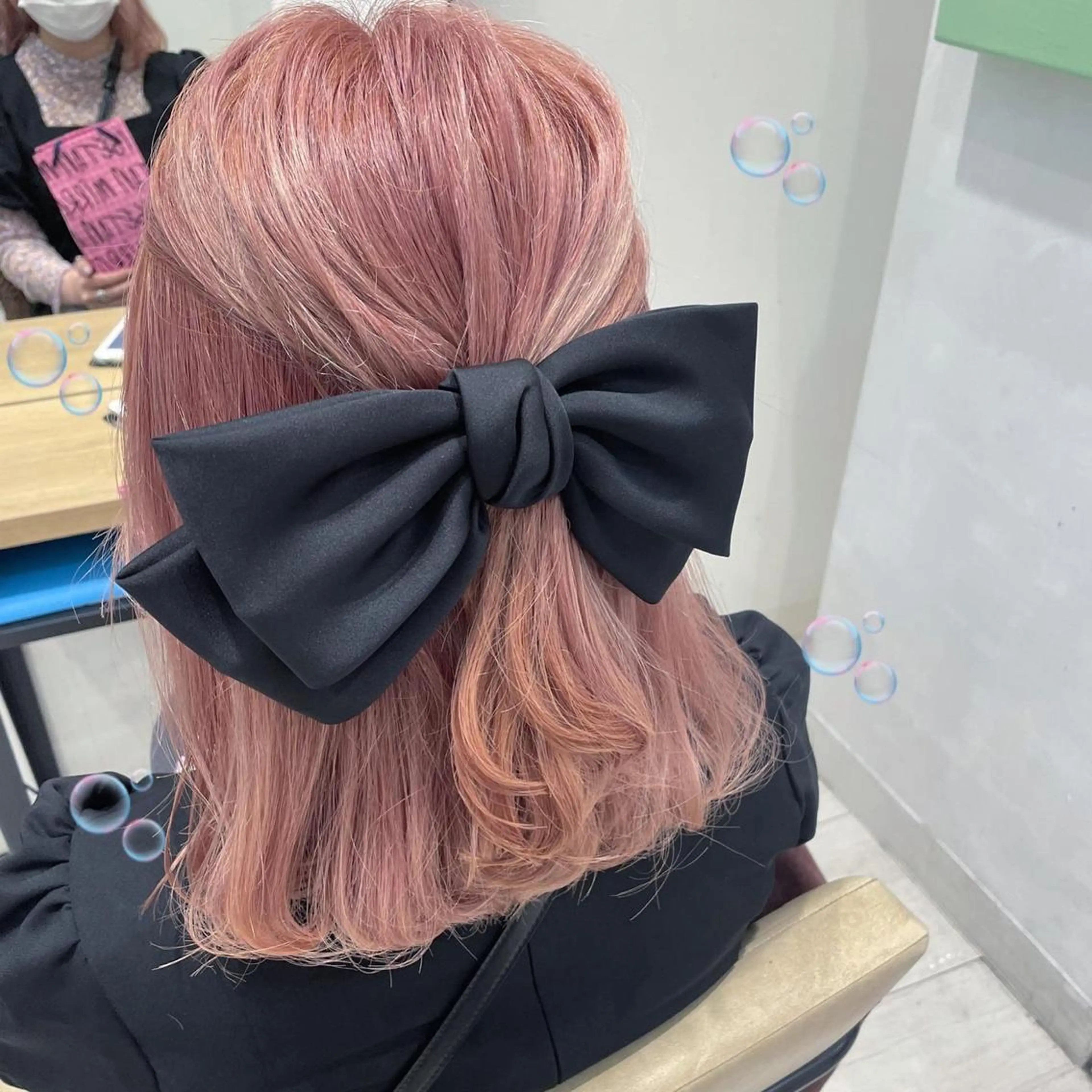 ミディアム カラー ベージュカラー ピンクカラー ピンクベージュ EMANON新宿東口所属・新宿駅近♡個室 ♡関口三都季🌜のヘアスタイル