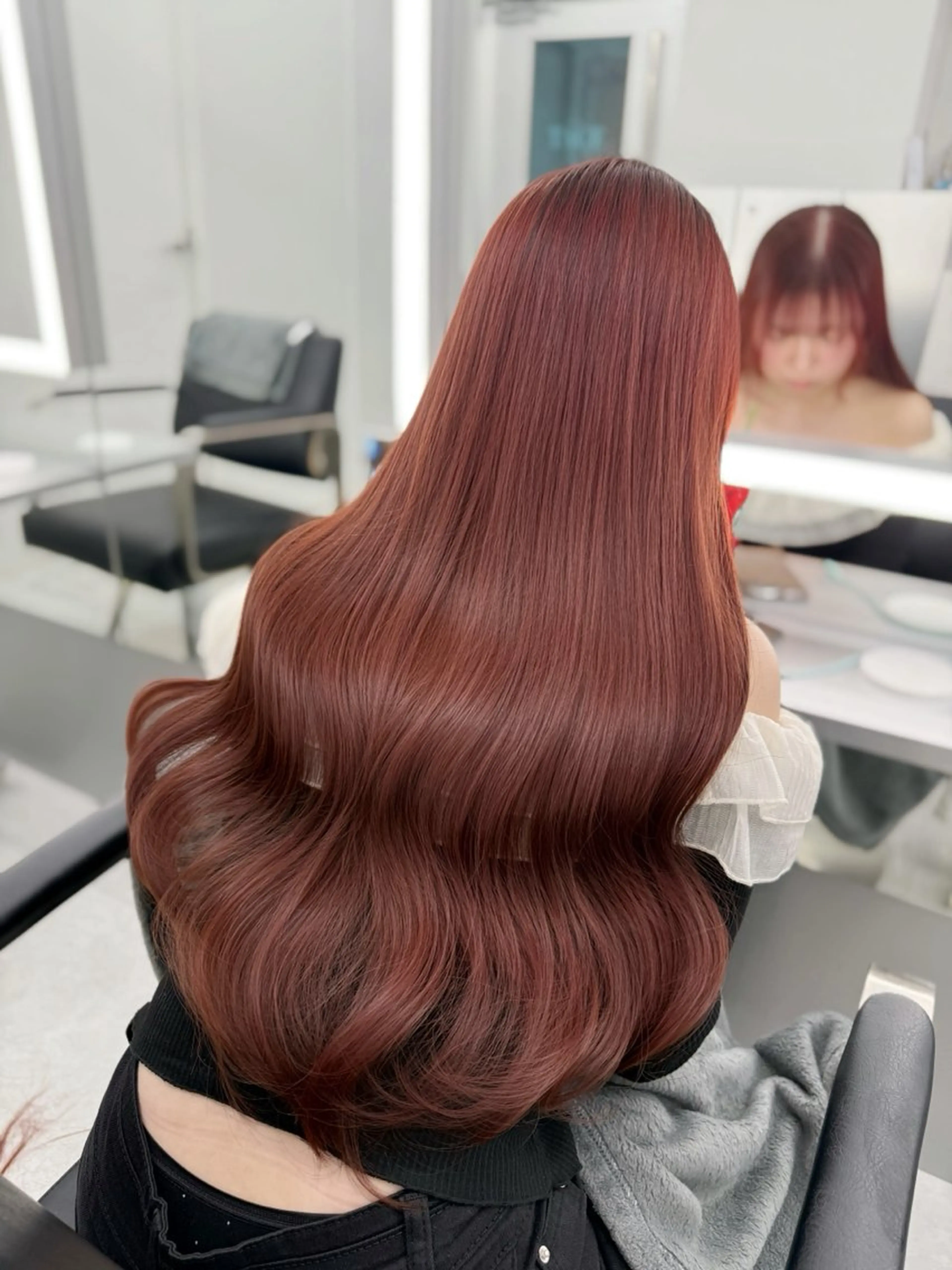 ロング カラー ヘアアレンジ ケアカラー トリートメント tace新宿 めいのヘアスタイル