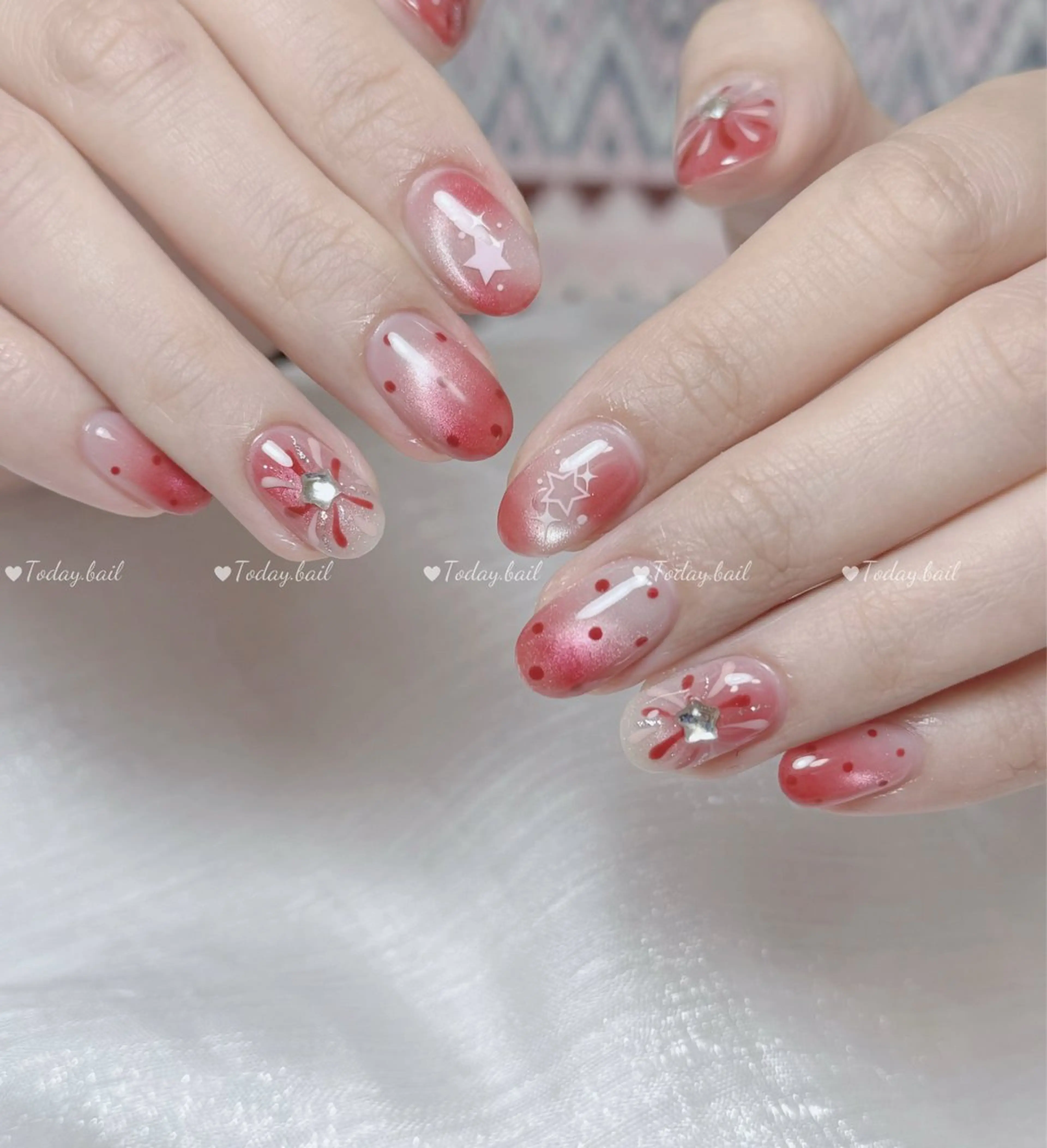 ネイル ハンドネイル 🎀Today nail💅のネイルデザイン