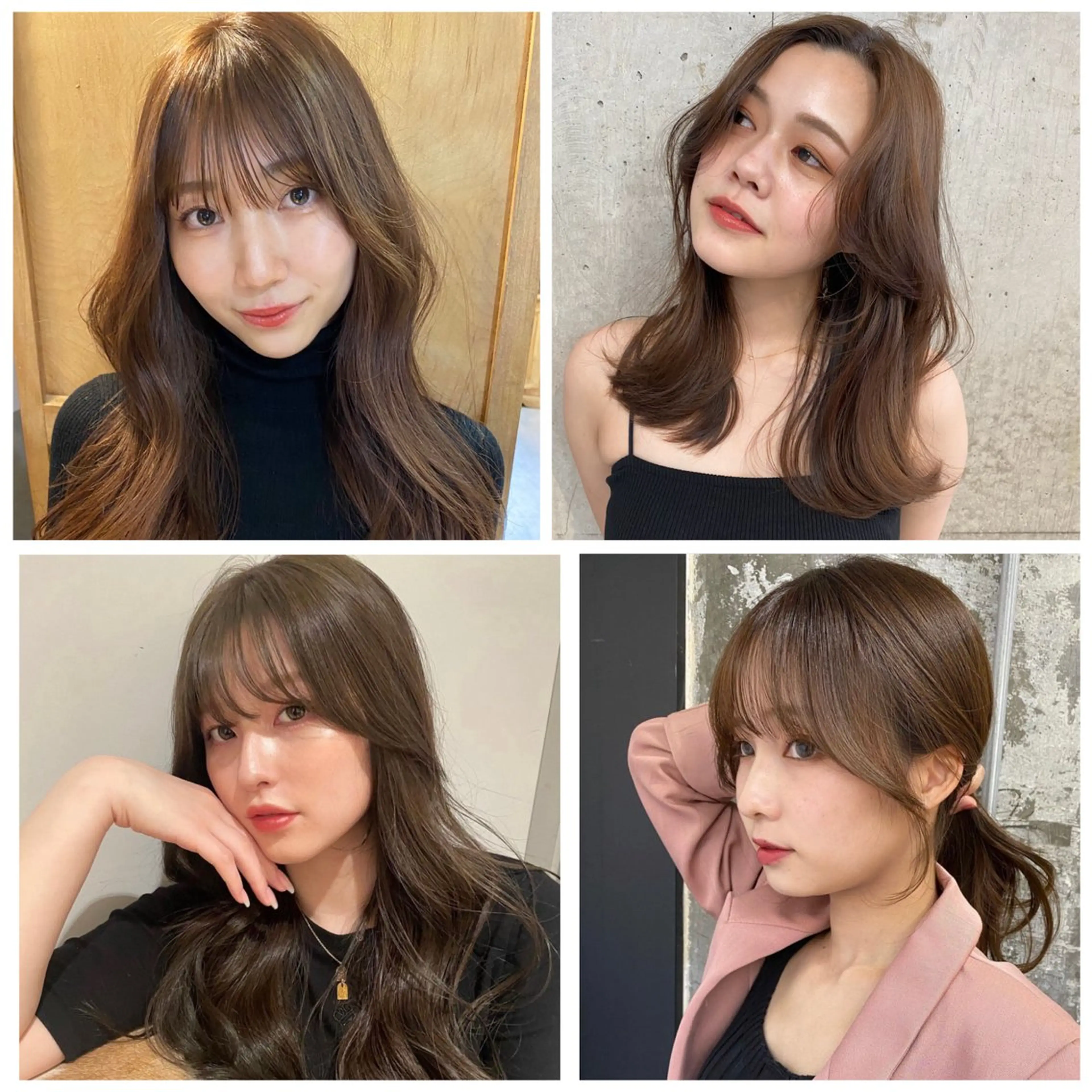 セミロング カラー カット ヘアカラー トリートメント Pia/KIRIA /福岡美容室のヘアスタイル