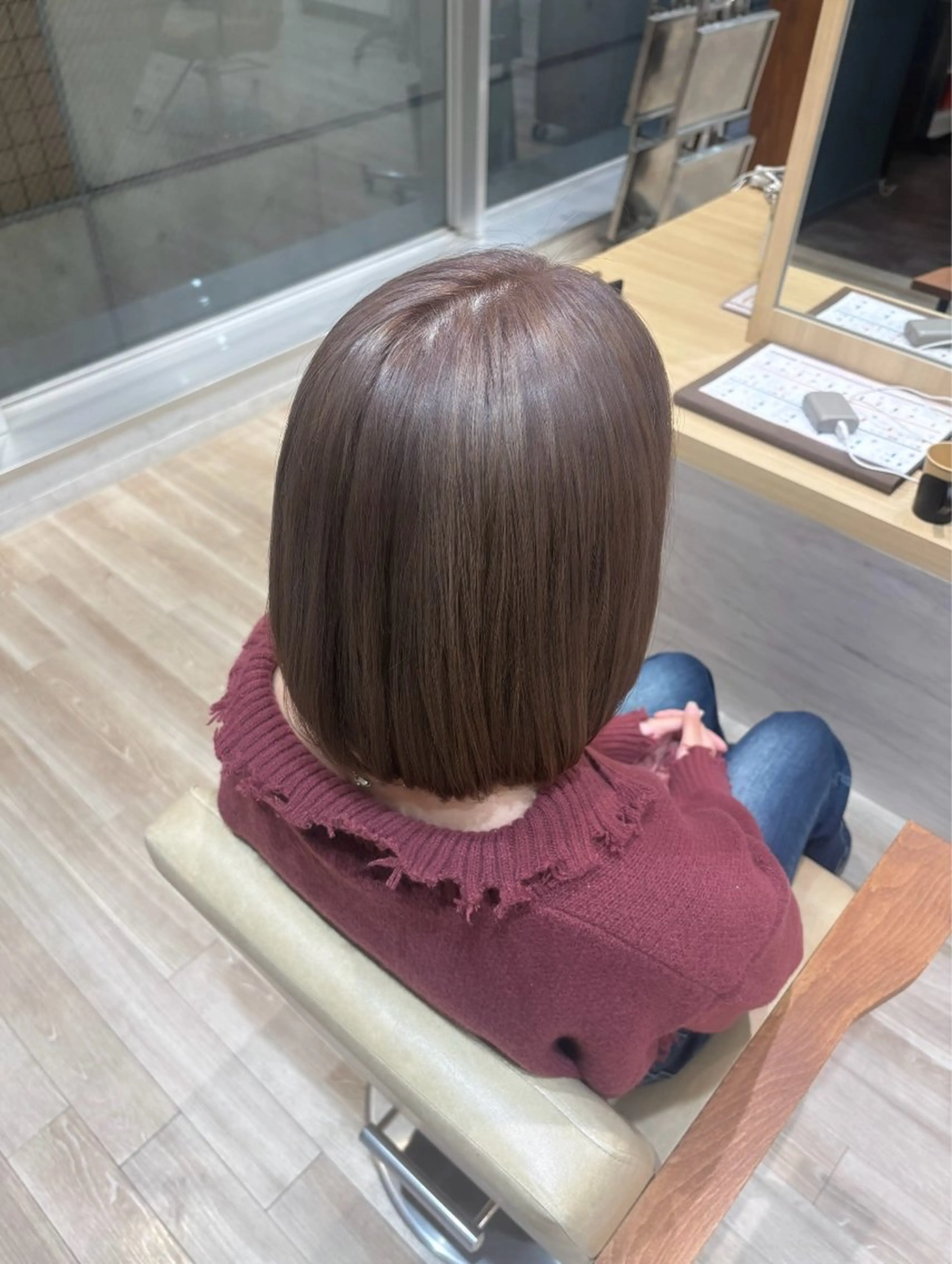 ミディアム カット ヘアカラー トリートメント ✧HINA✧ 韓国風/レイヤーのヘアスタイル