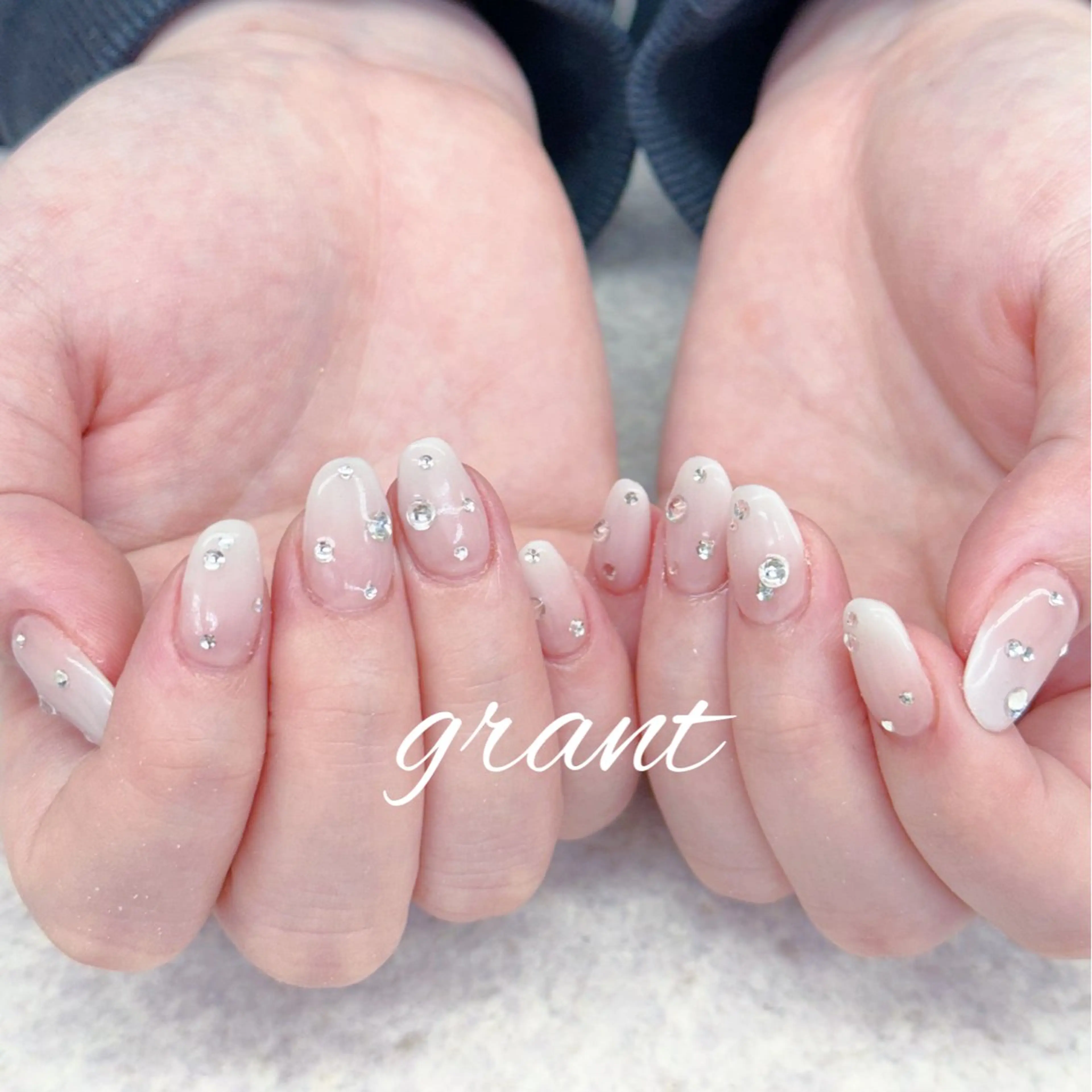 ネイル シンプルネイル 冬ネイル ハンドネイル nailsalon grantのネイルデザイン
