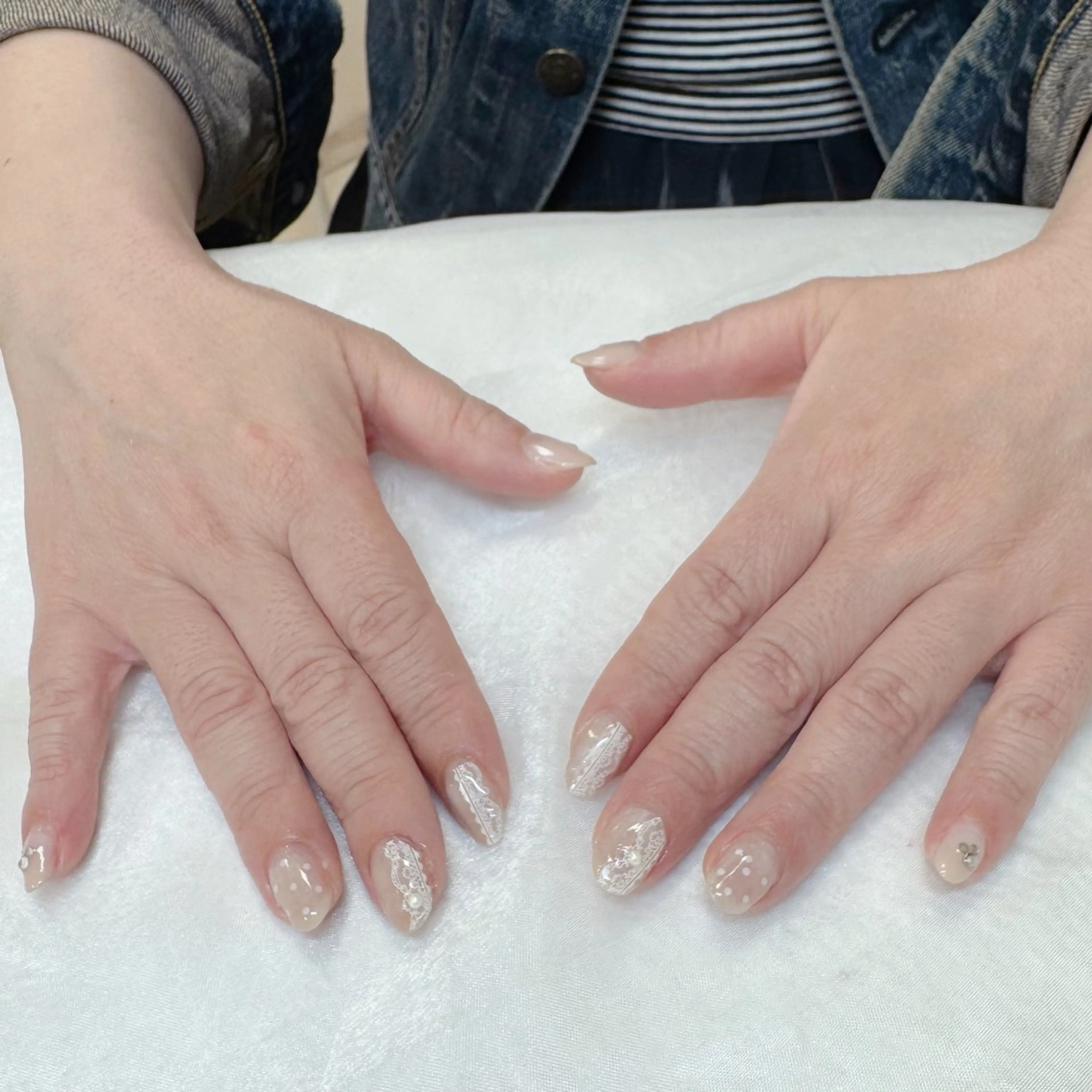 ネイル ドット レース オフィスネイル maruyasu. yのネイルデザイン