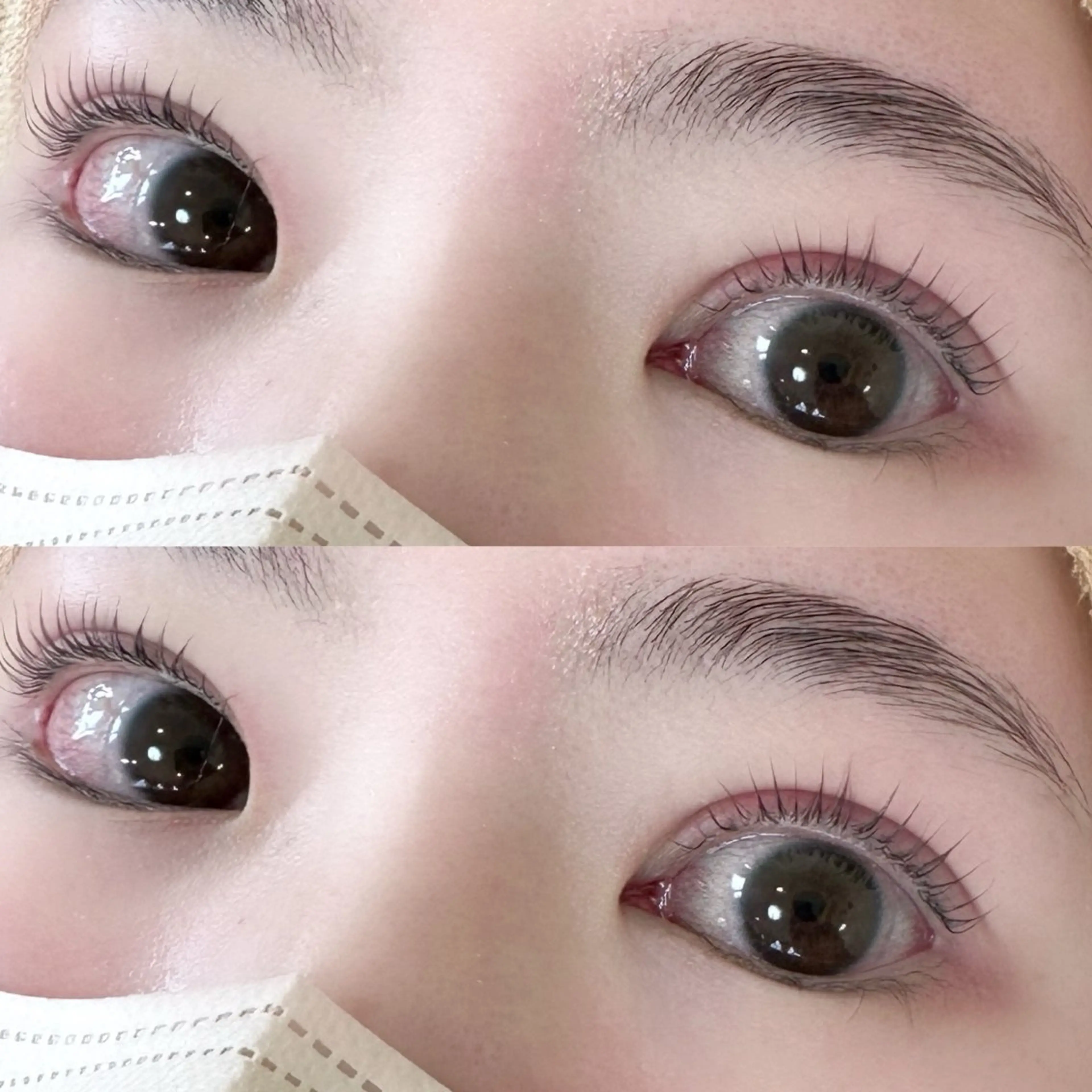 マツエク・マツパ ケラチンラッシュリフト ナチュラル 一重×まつ毛パーマ マツパ 井林 悠のマツエク・マツパデザイン