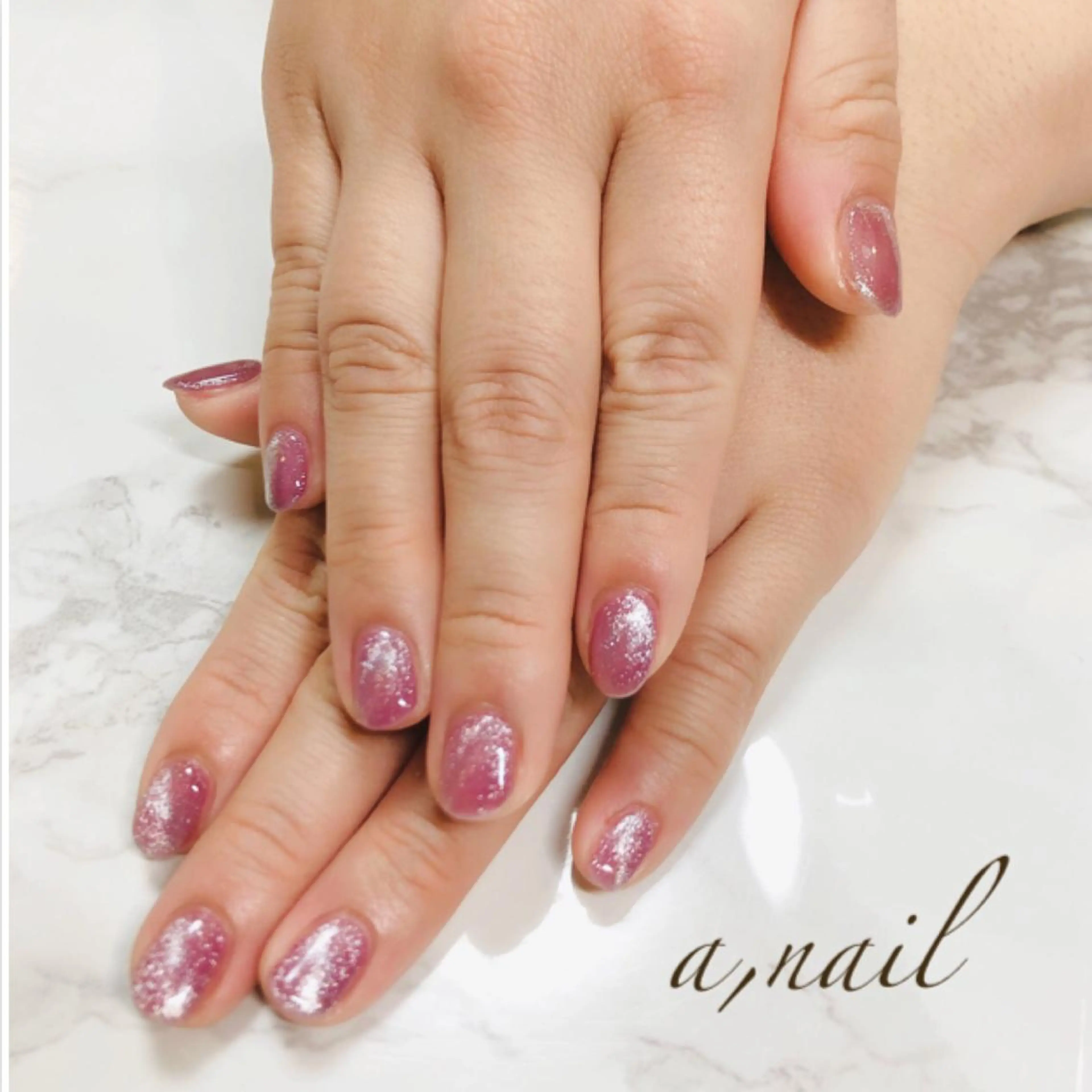 ネイル フットネイル ラメ(グリッター) マグネットネイル ニュアンスネイル オフィスネイル ハンドネイル ネイルサロン エーネイルのネイルデザイン