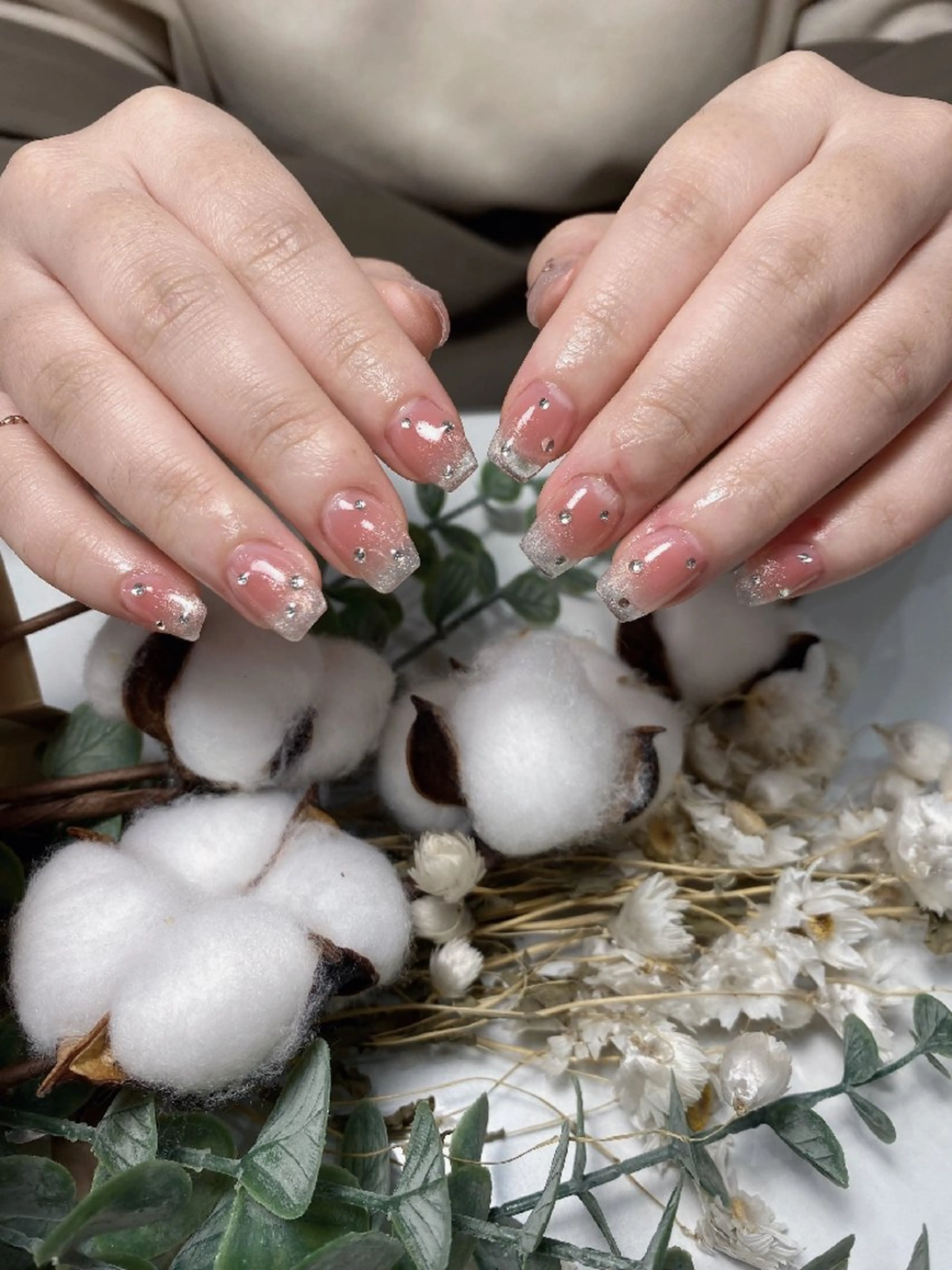 ネイル 長さ出し ワンホンネイル ハンドネイル UM Nail Salonのネイルデザイン