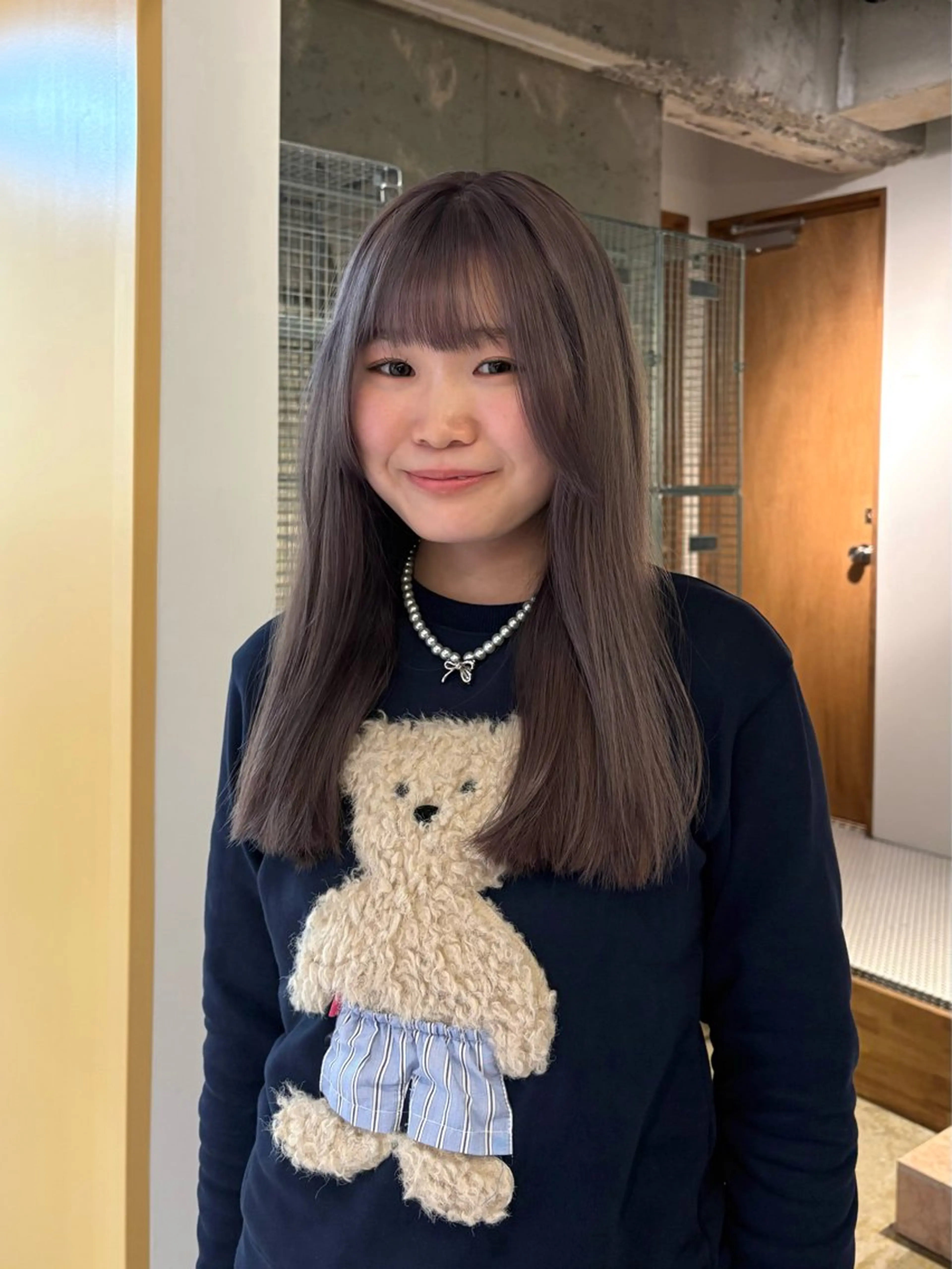 ロング カラー グレージュ ラベンダーカラー ラベンダーグレージュ ラベンダーグレー ヘアカラー 名駅/透明感カラー /masaki⠀のヘアスタイル