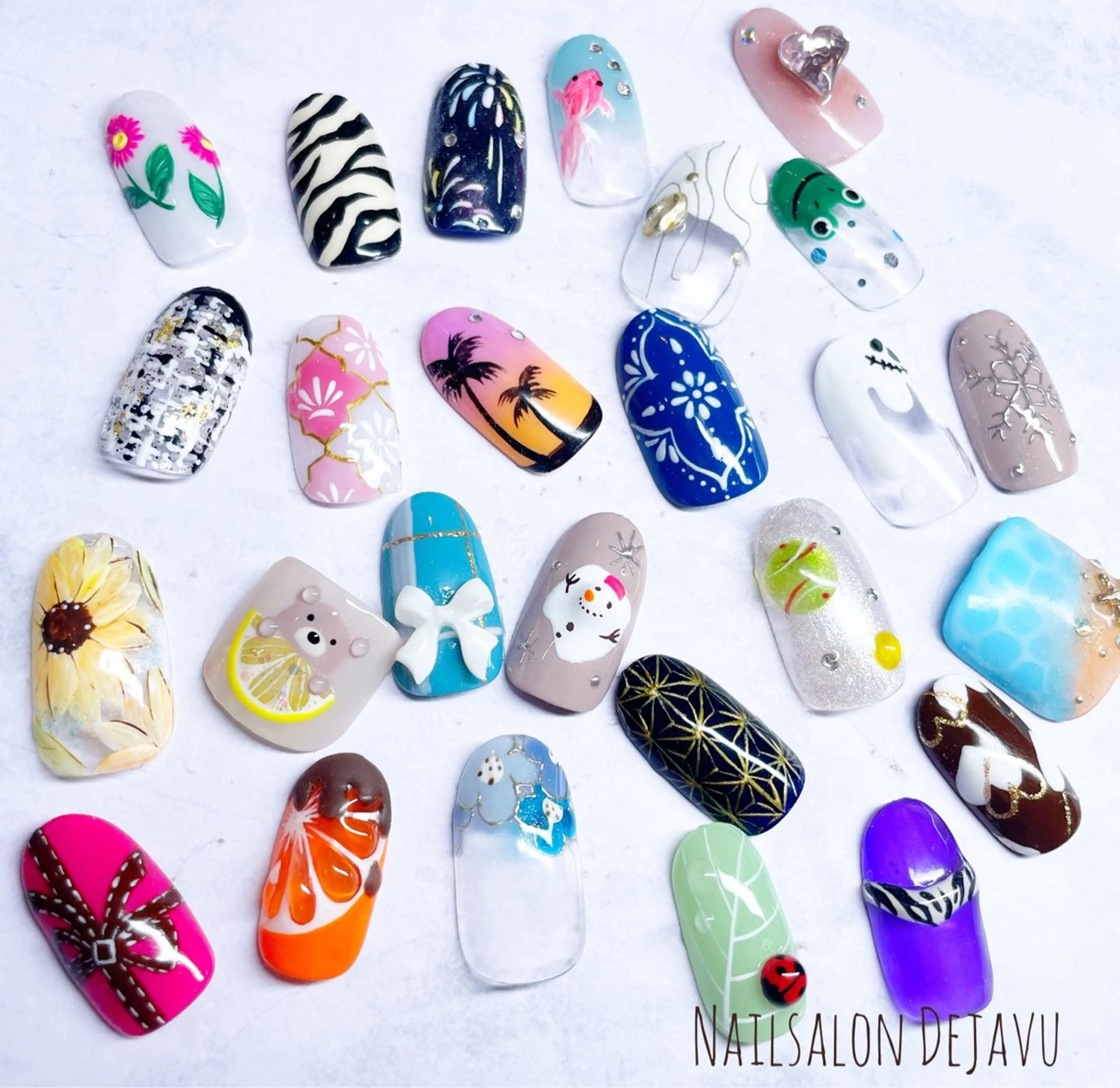 ネイル アートネイル 持ち込み ハンドネイル Nail salon Dejavu 🌿のネイルデザイン