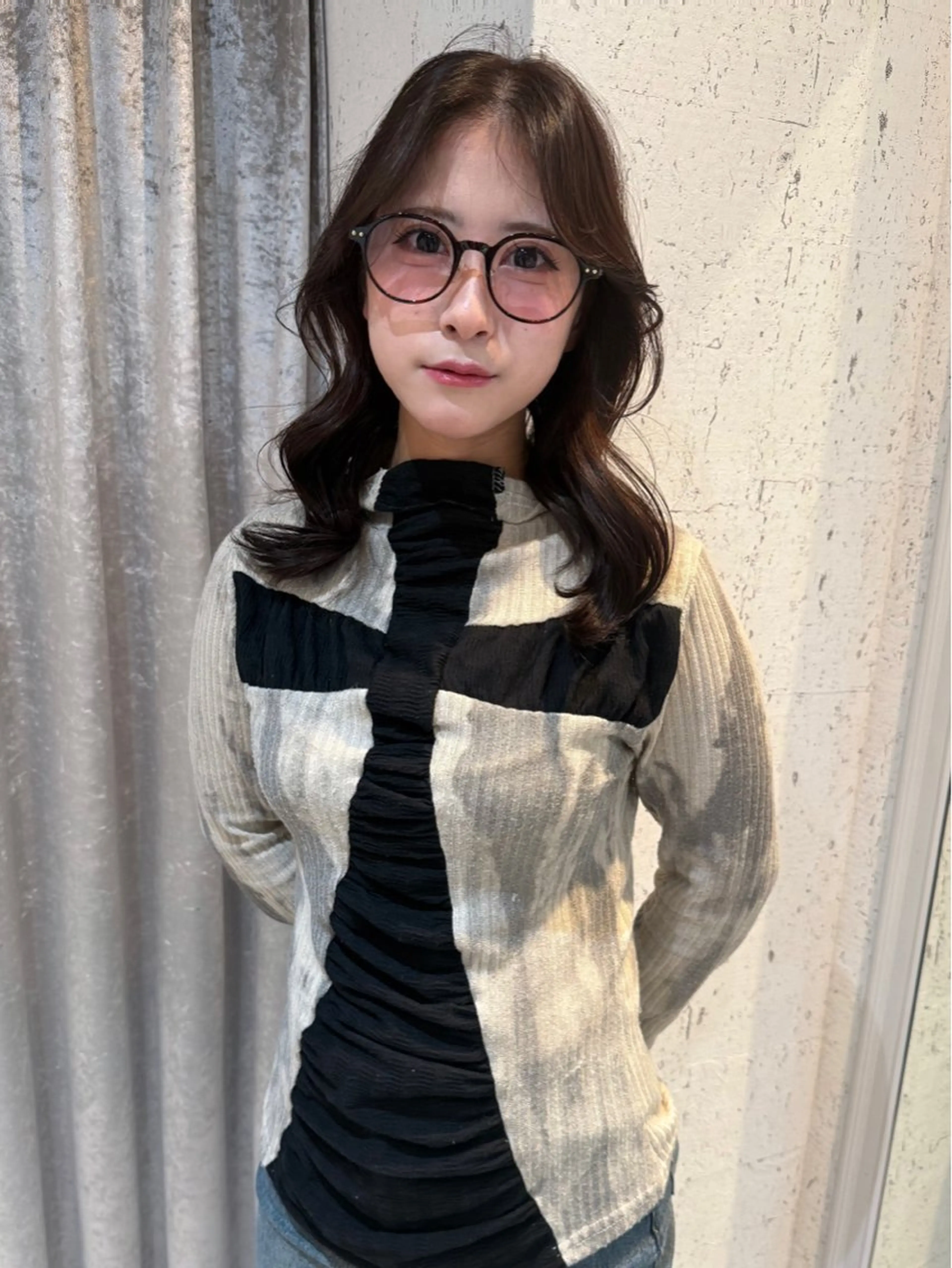 ミディアム カラー カット ヘアカラー トリートメント mai / linoah˚✧のヘアスタイル