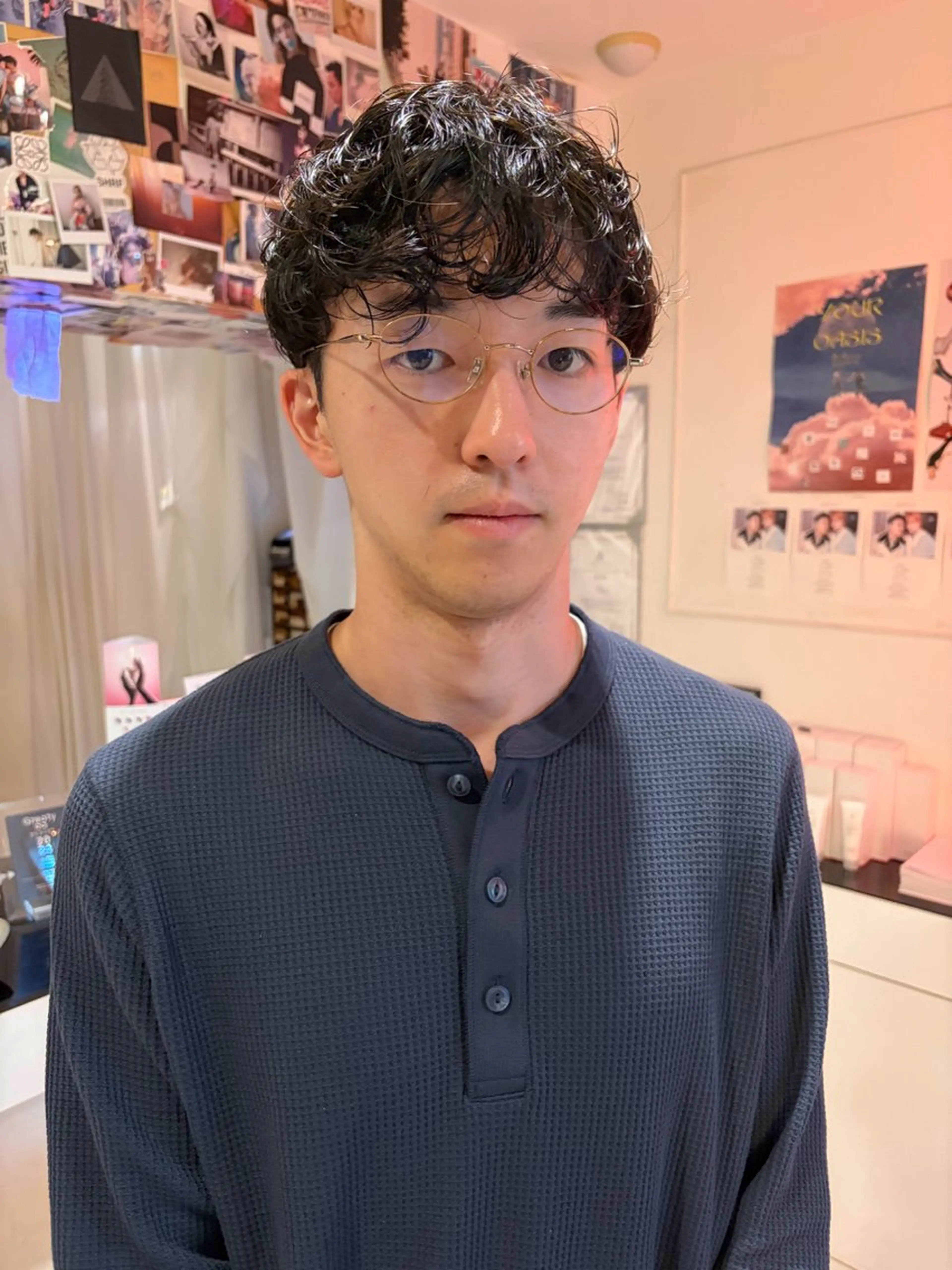 メンズ パーマ RINKA 岡崎美容室のヘアスタイル