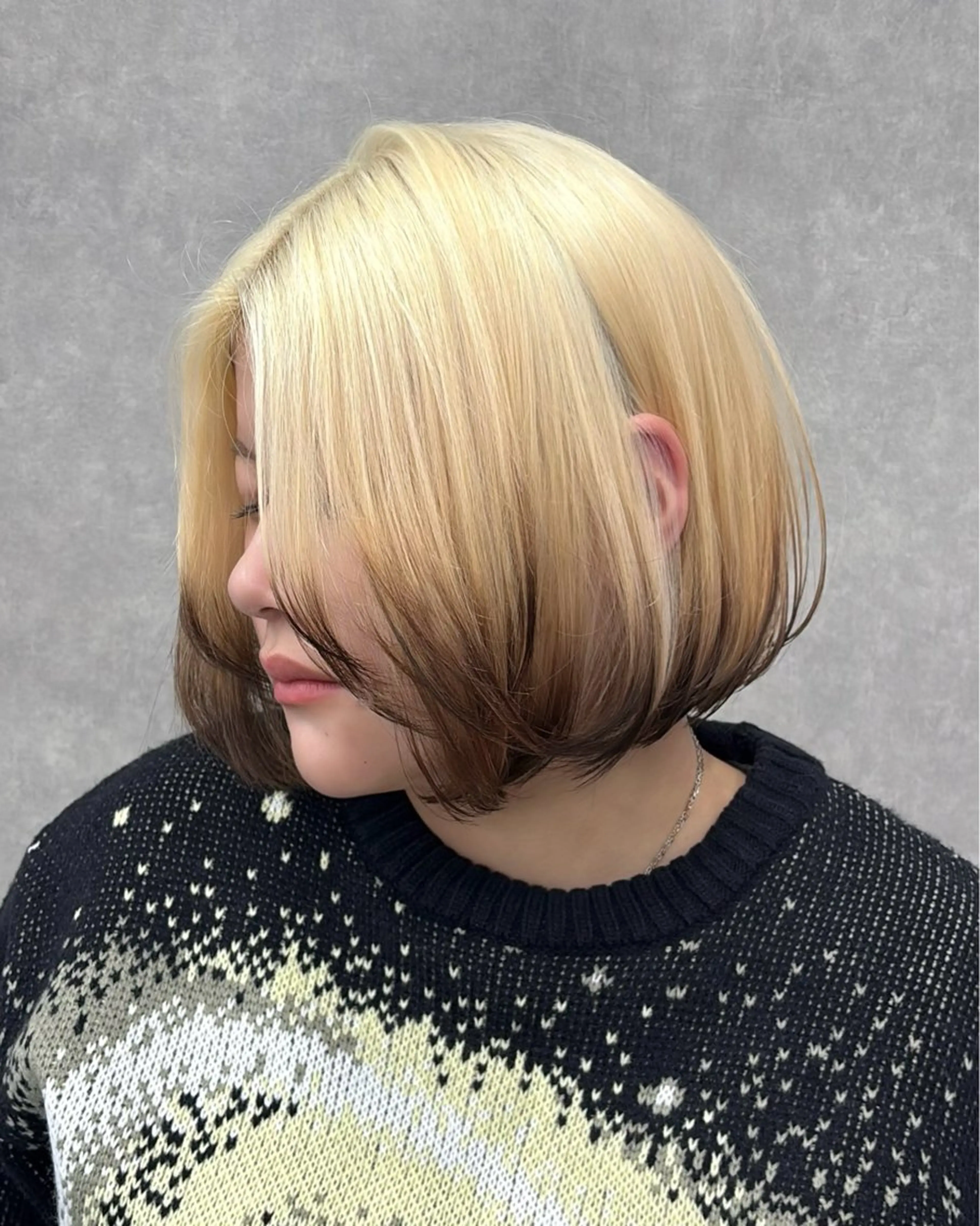 【レディースカット】ボブ練習モデルの写真