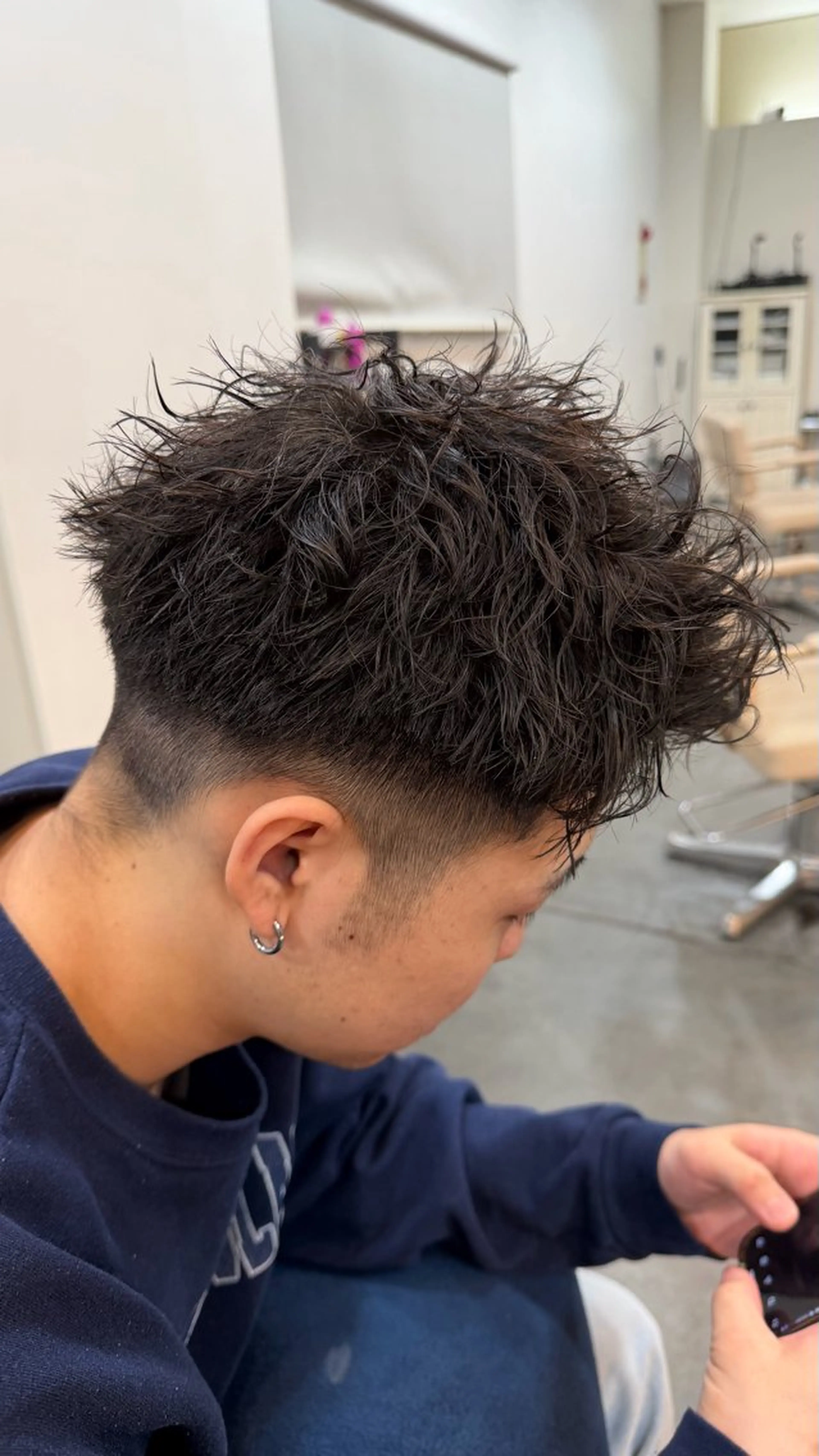 パーマ メンズ パーマ 鶴井 地のヘアスタイル