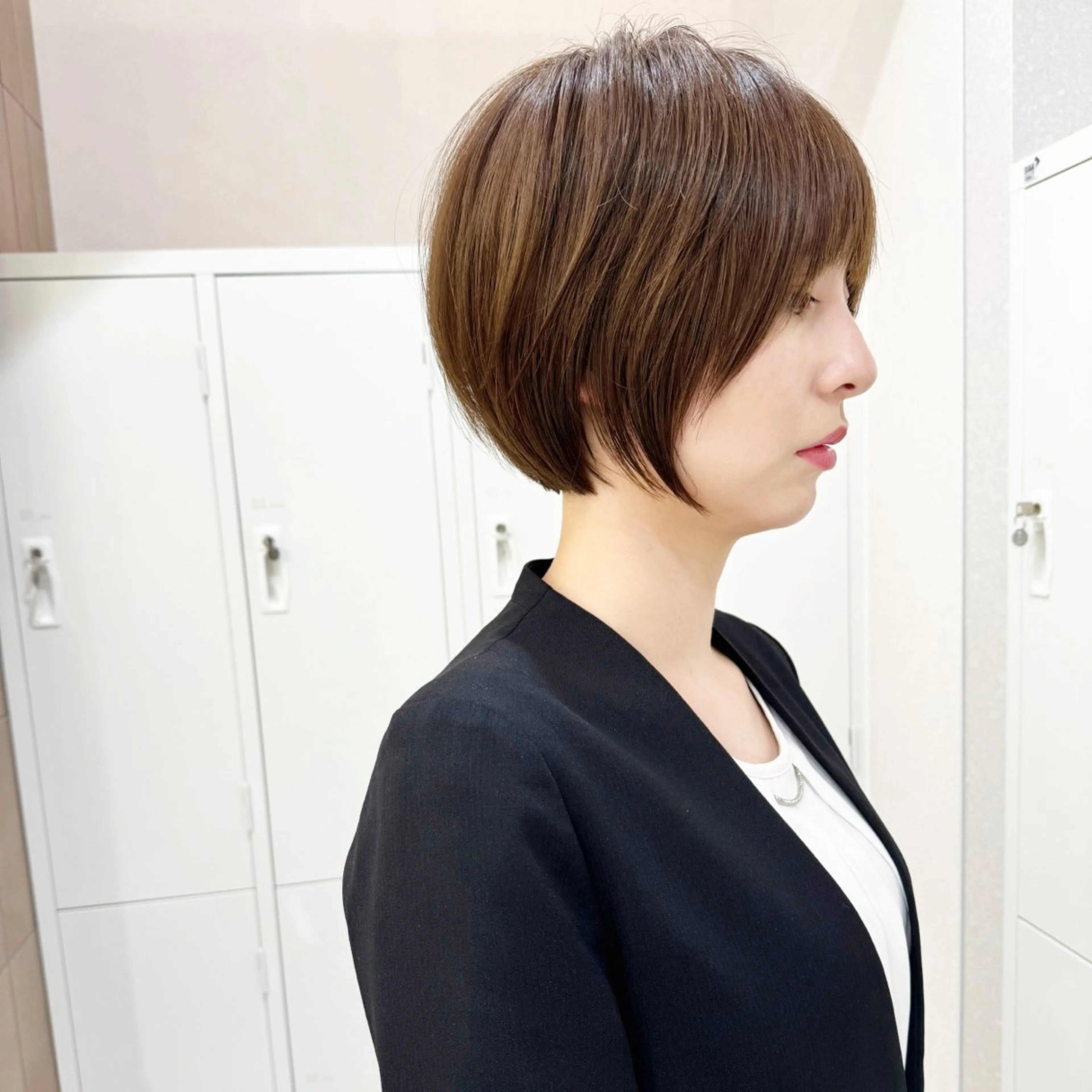 ショート カラー ショートヘア 小顔カット 木原良 (キハラ リョウ)のヘアスタイル