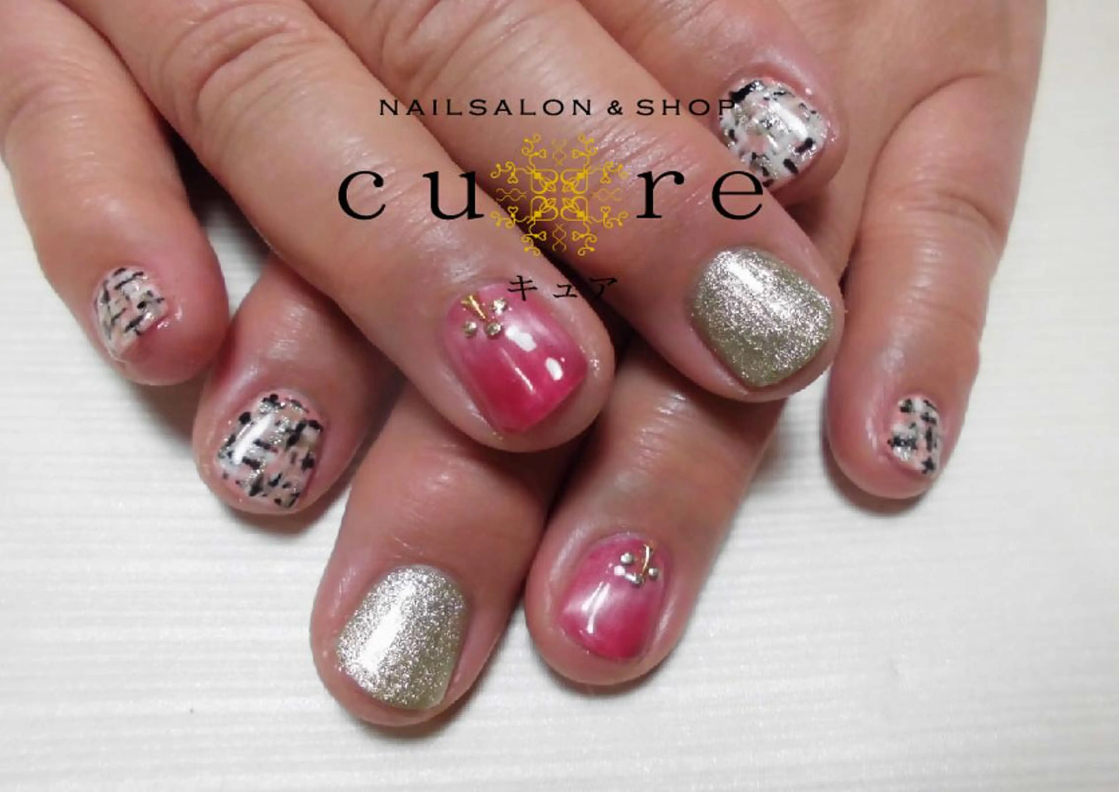 ショート ネイル ネイルサロン Cureのネイルデザイン