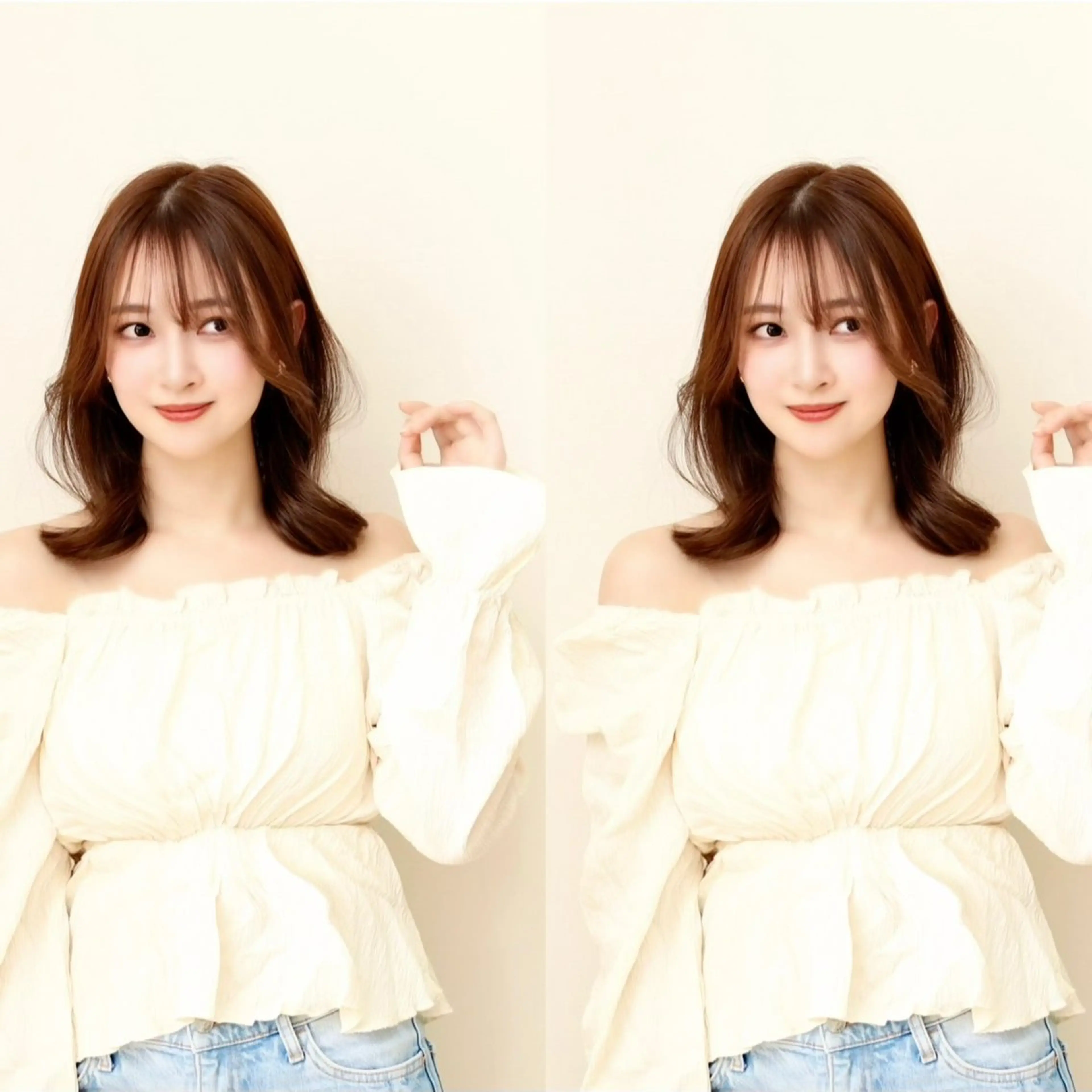 セミロング カラー SEIRA♡レイヤー /ショート得意のヘアスタイル