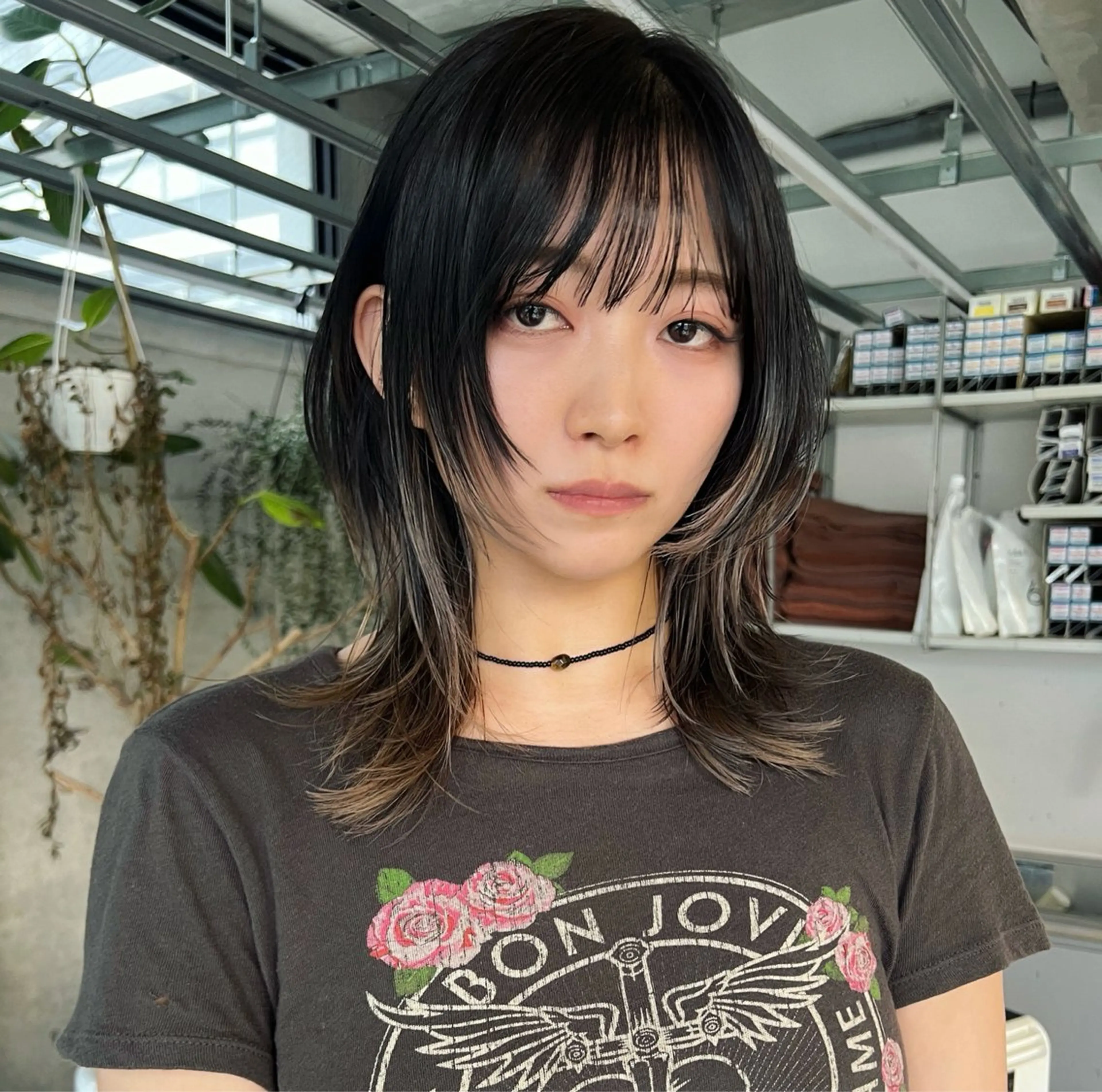 ミディアム カラー カット ヘアカラー ハッシュカット カシマハヤトのヘアスタイル