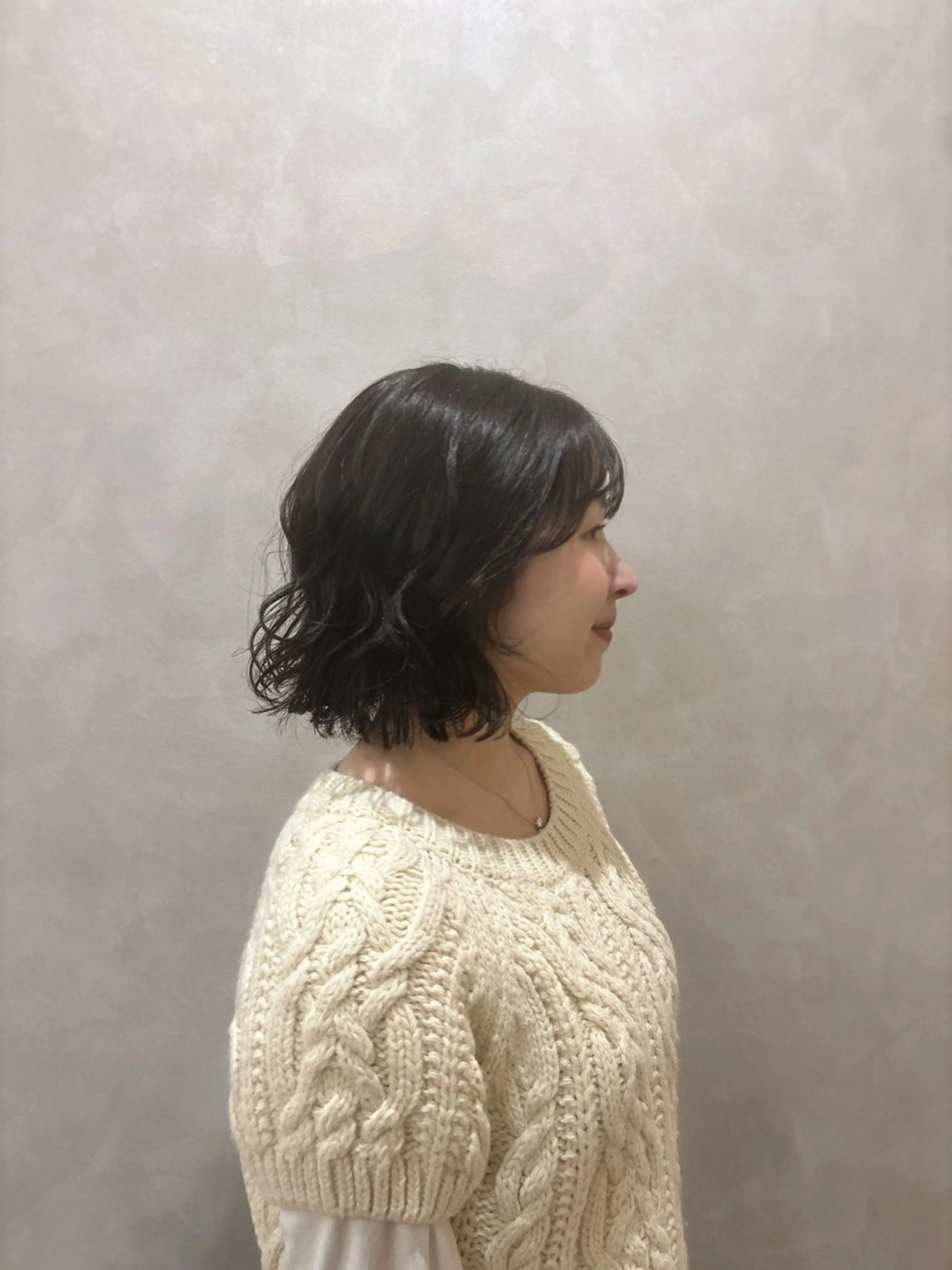 🪻カット +透明感カラー(透明感のあるアディクシーカラー、頭皮や髪の毛に優しいオーガニックカラー、白髪染め可）の写真