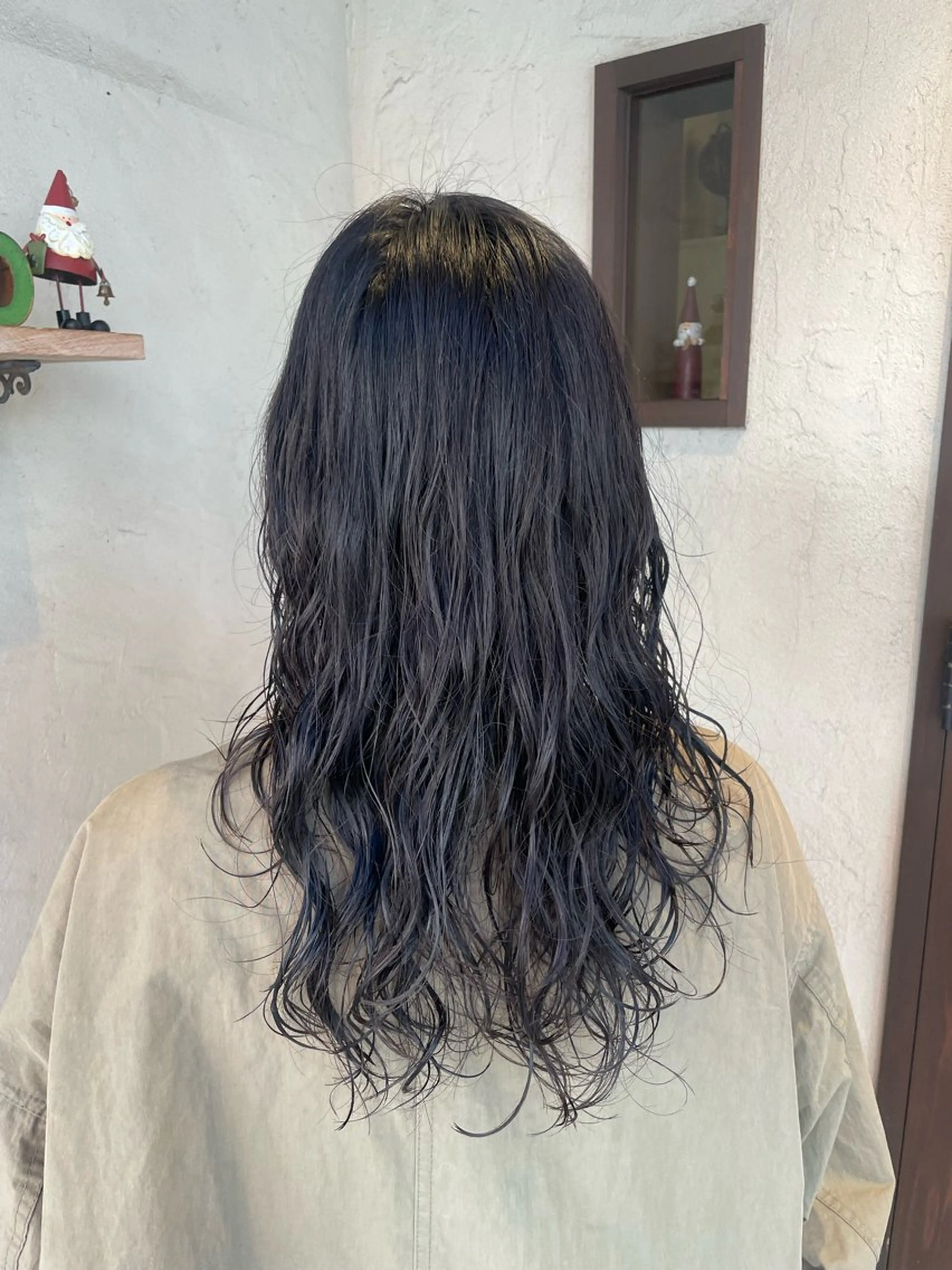 セミロング セミロングパーマ カット パーマ 大庭 萌瑚のヘアスタイル