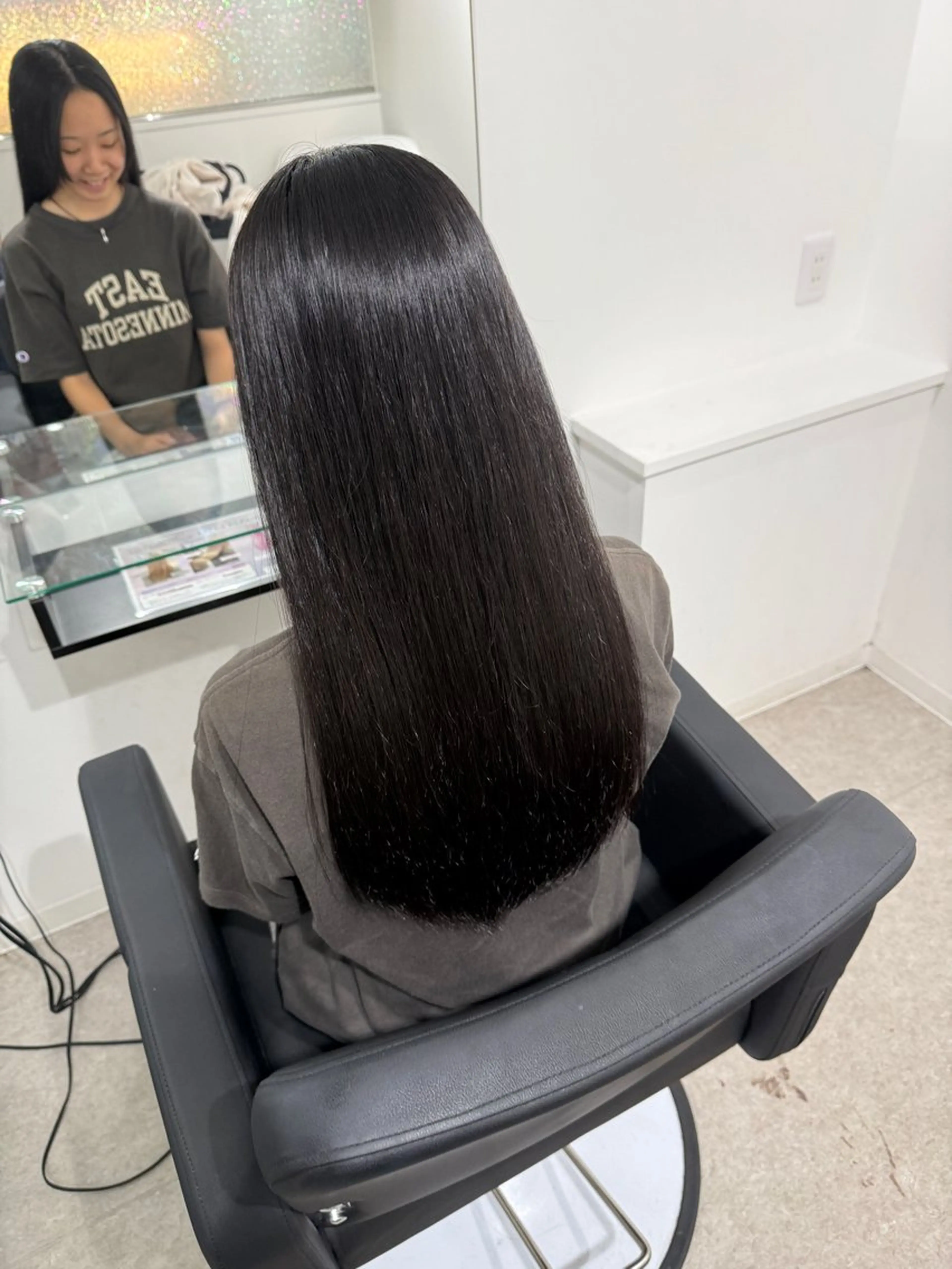 ロング カット 縮毛矯正 似合わせスタイル☁️ 堀内志茉🍀のヘアスタイル