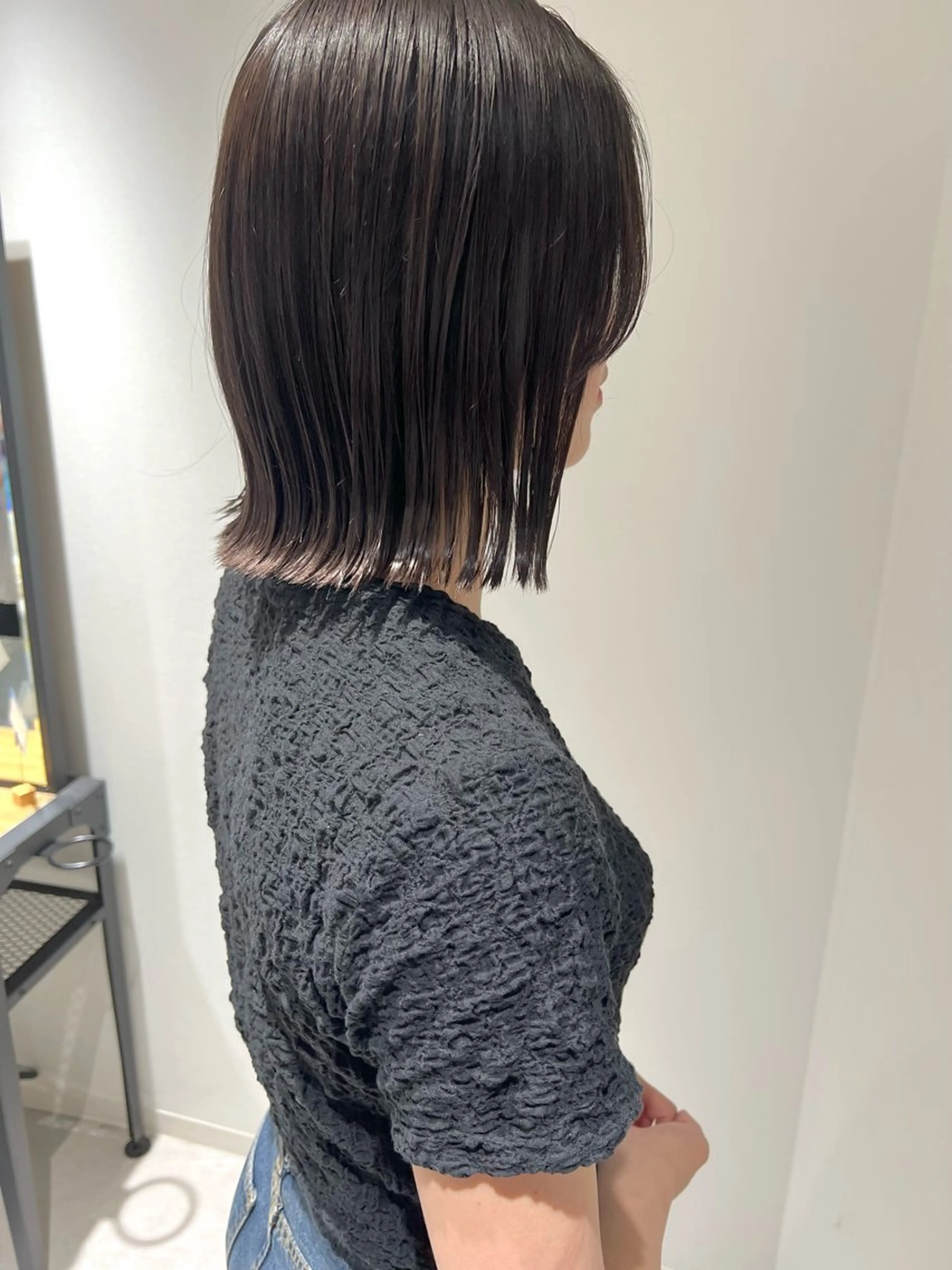 ミディアム ボブ 透明感カラー/ 髪質改善/裏田 遊のヘアスタイル