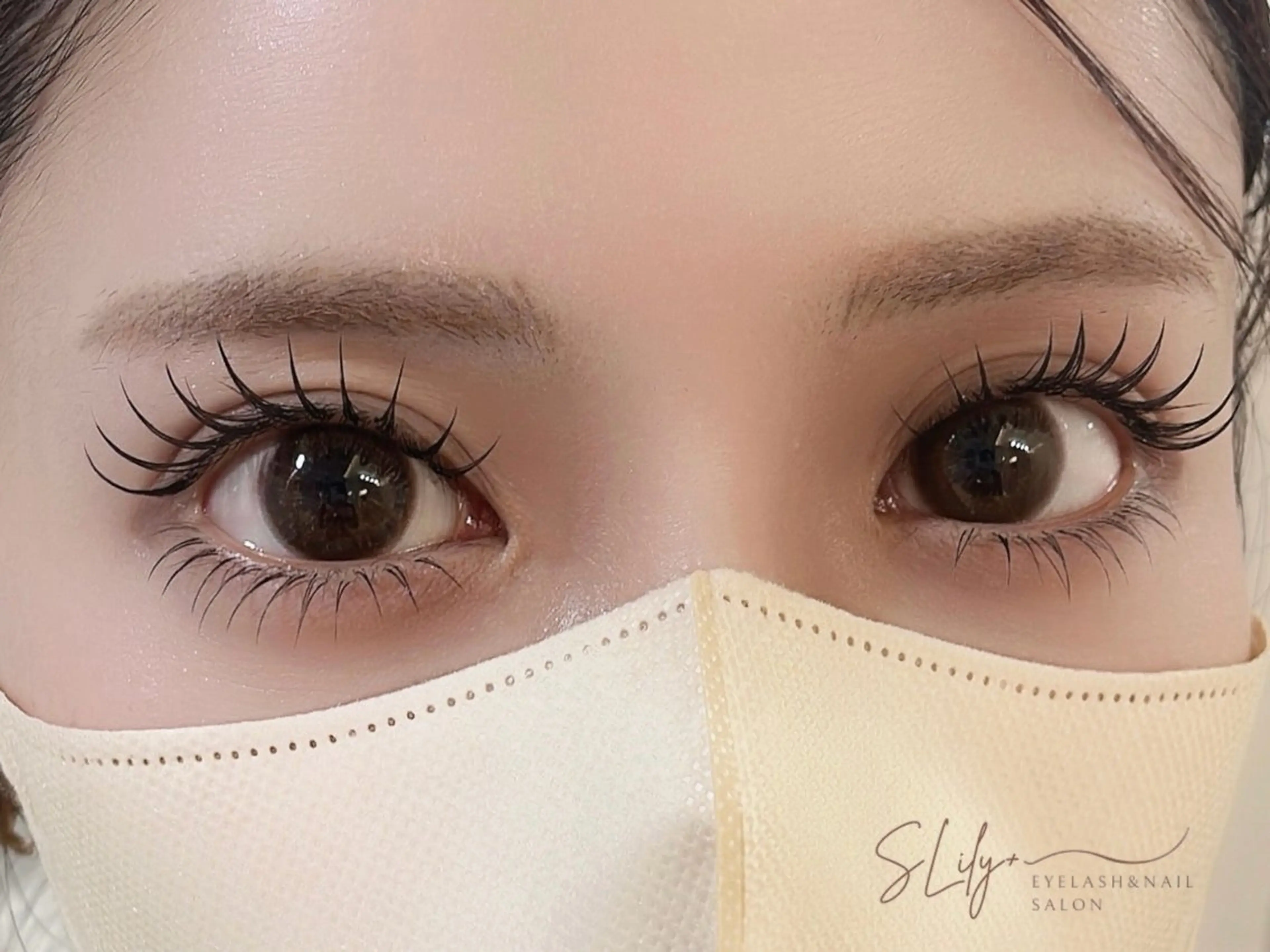 マツエク・マツパ 目尻長め mina 【SLily＋】のマツエク・マツパデザイン