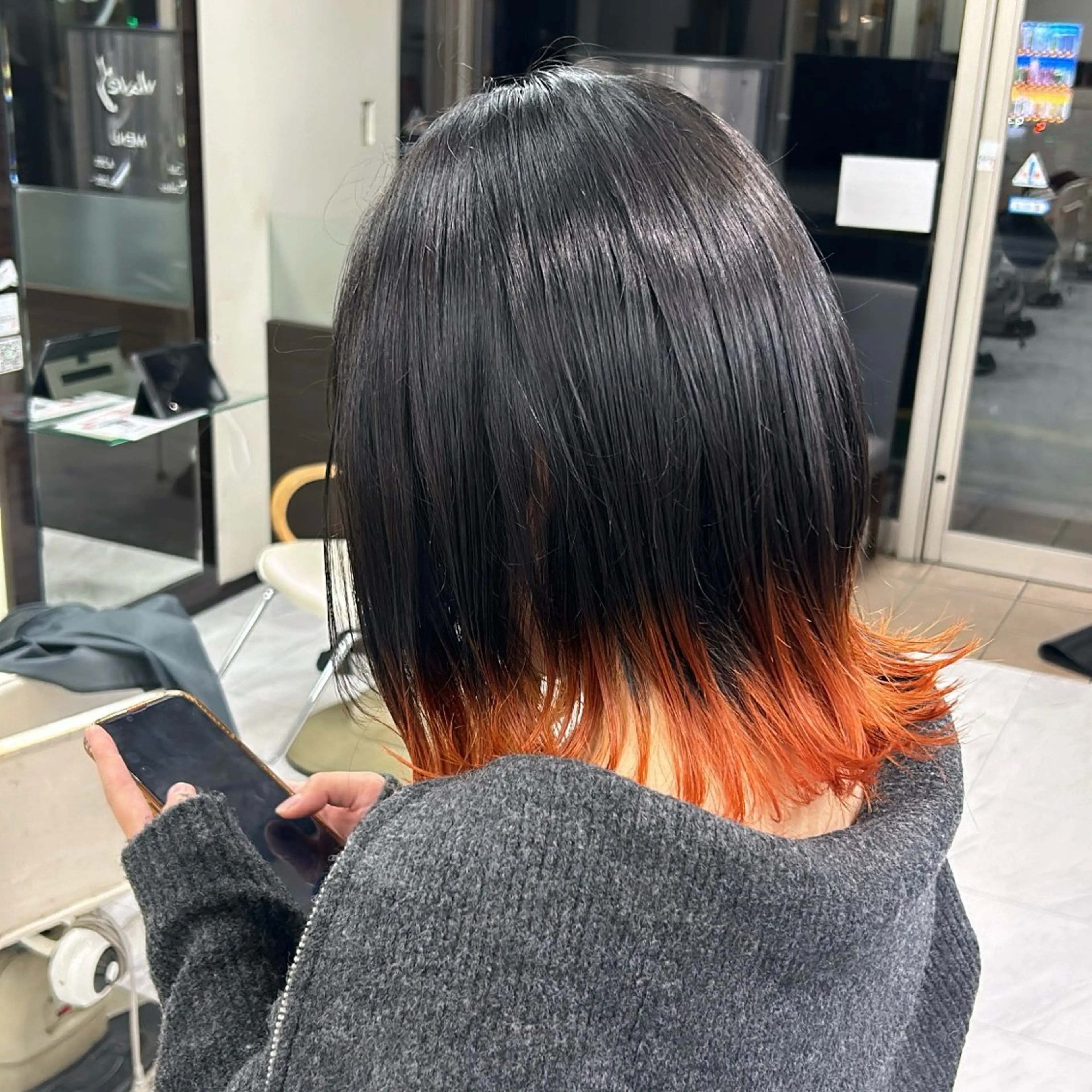 セミロング カラー 🫧💞ハイトーン 瀧田 菜々花🦄🫧のヘアスタイル