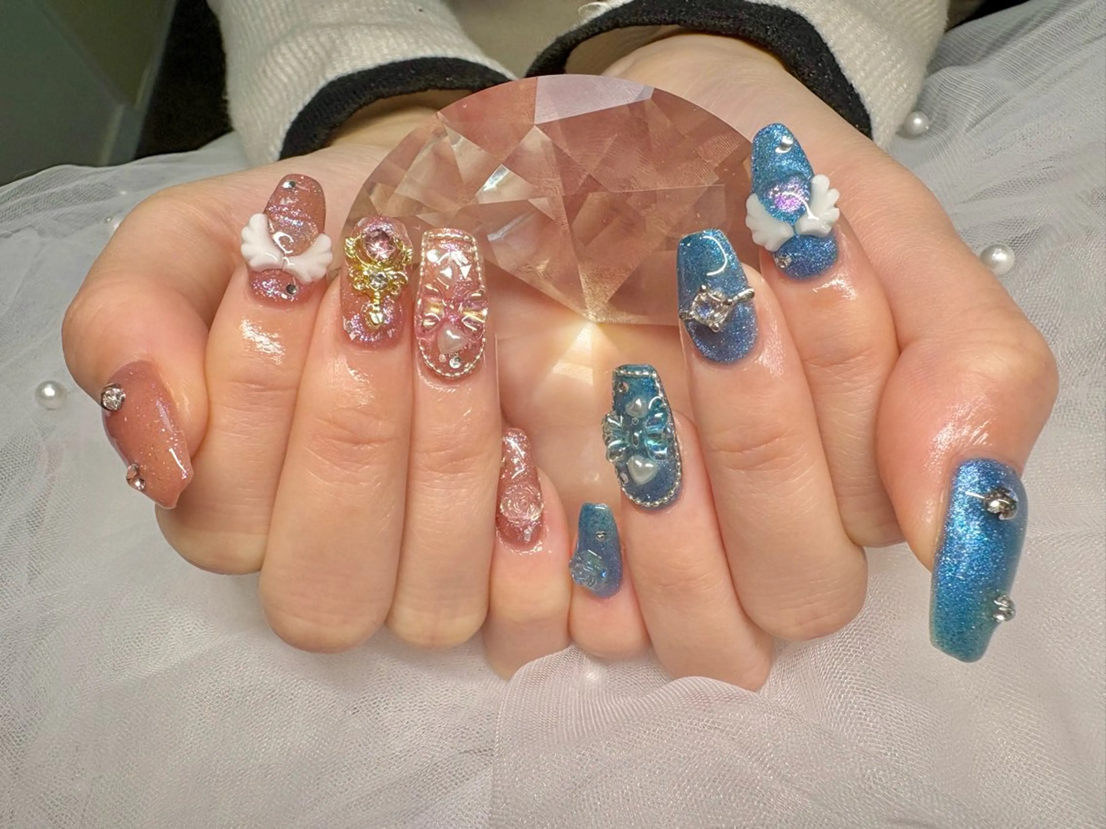 🍓ワンカラー🍓時間内　パーツつけ放題_4本まで🍓オフ込みの写真