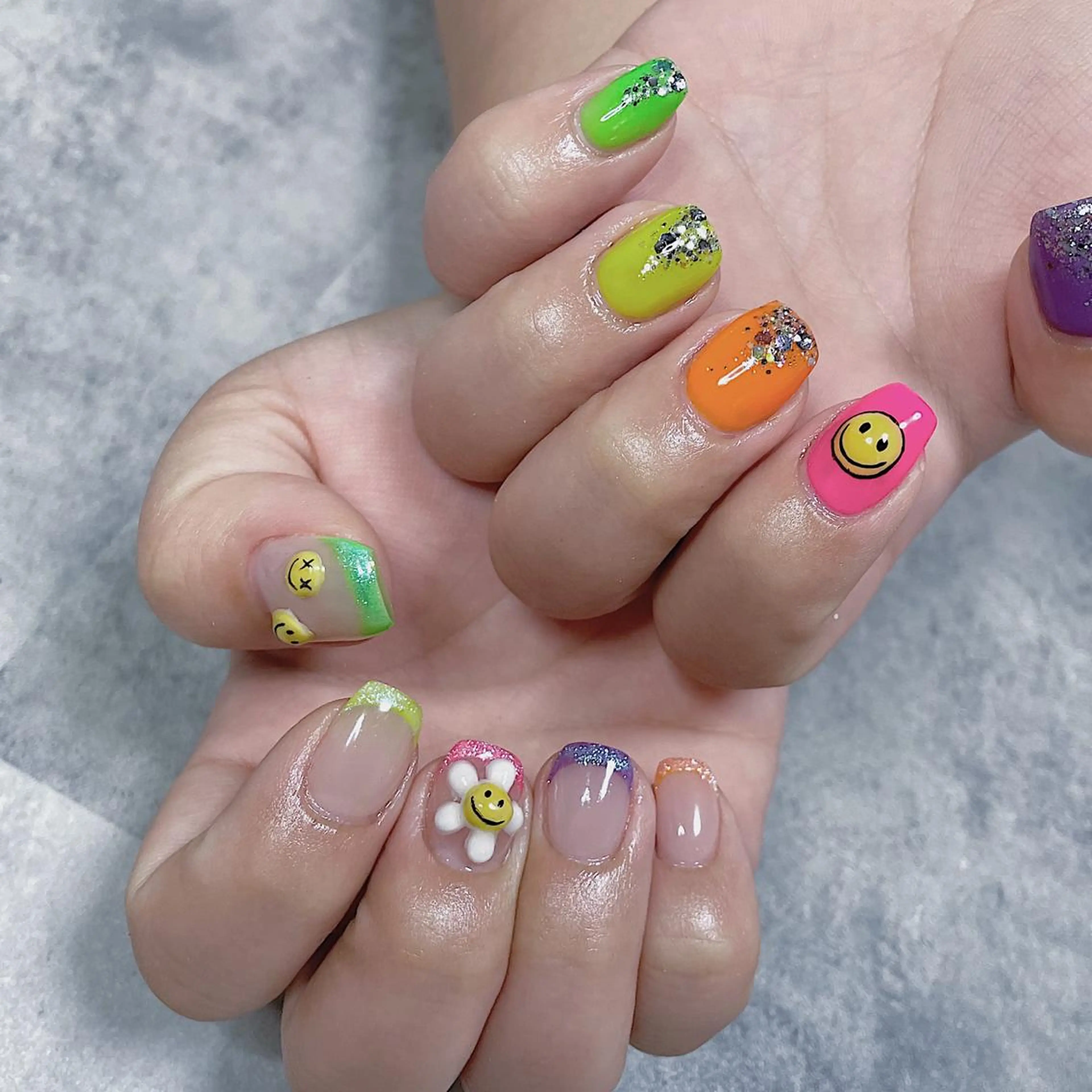 ネイル アートネイル 長さ出し ジェルネイル スカルプネイル 春ネイル ハンドネイル SYU'NAIL /YUKIのネイルデザイン