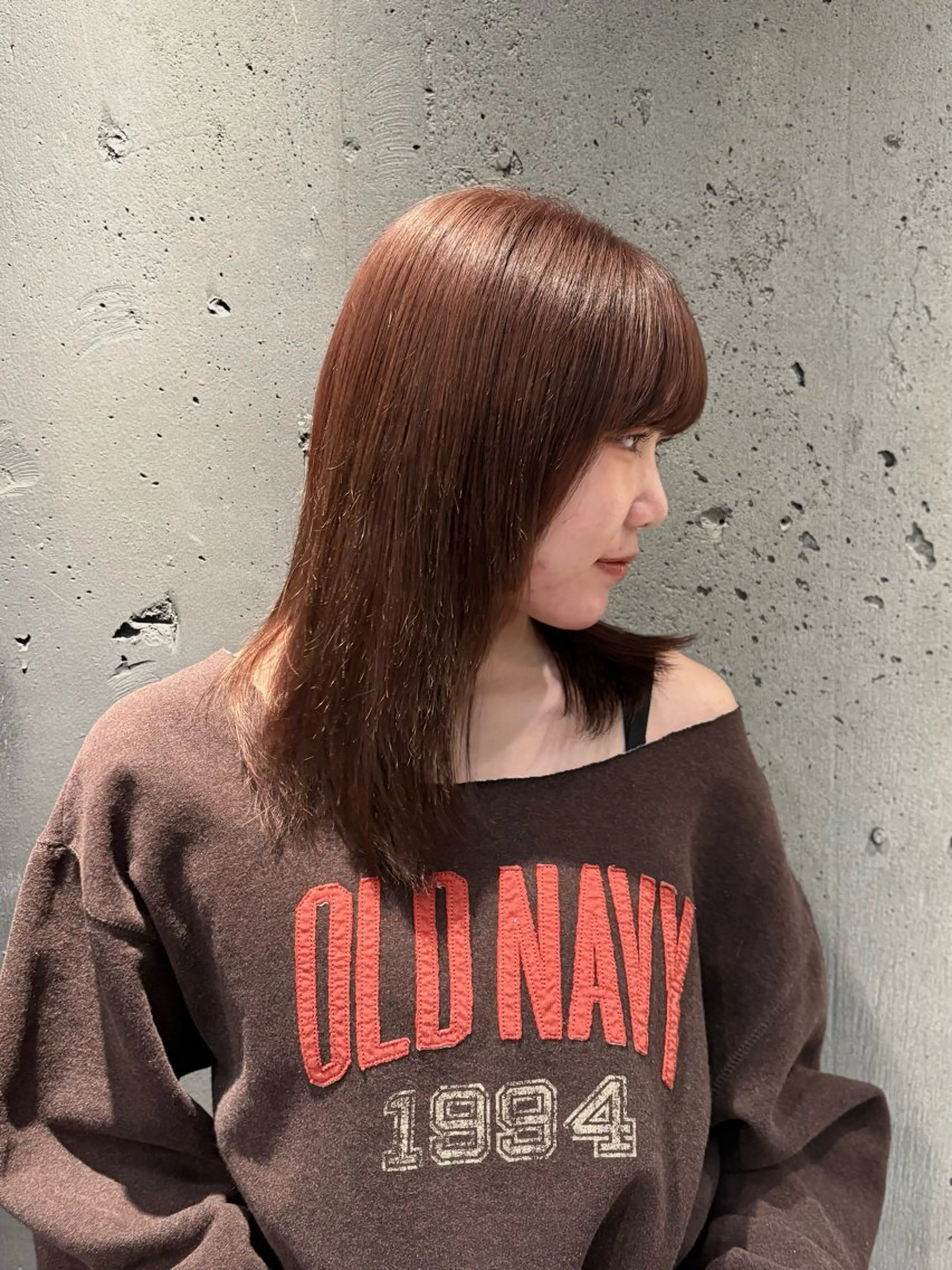 セミロング ピンクブラウン ヘアカラー トリートメント 【✨モデル様募集✨】 MINAMIのヘアスタイル