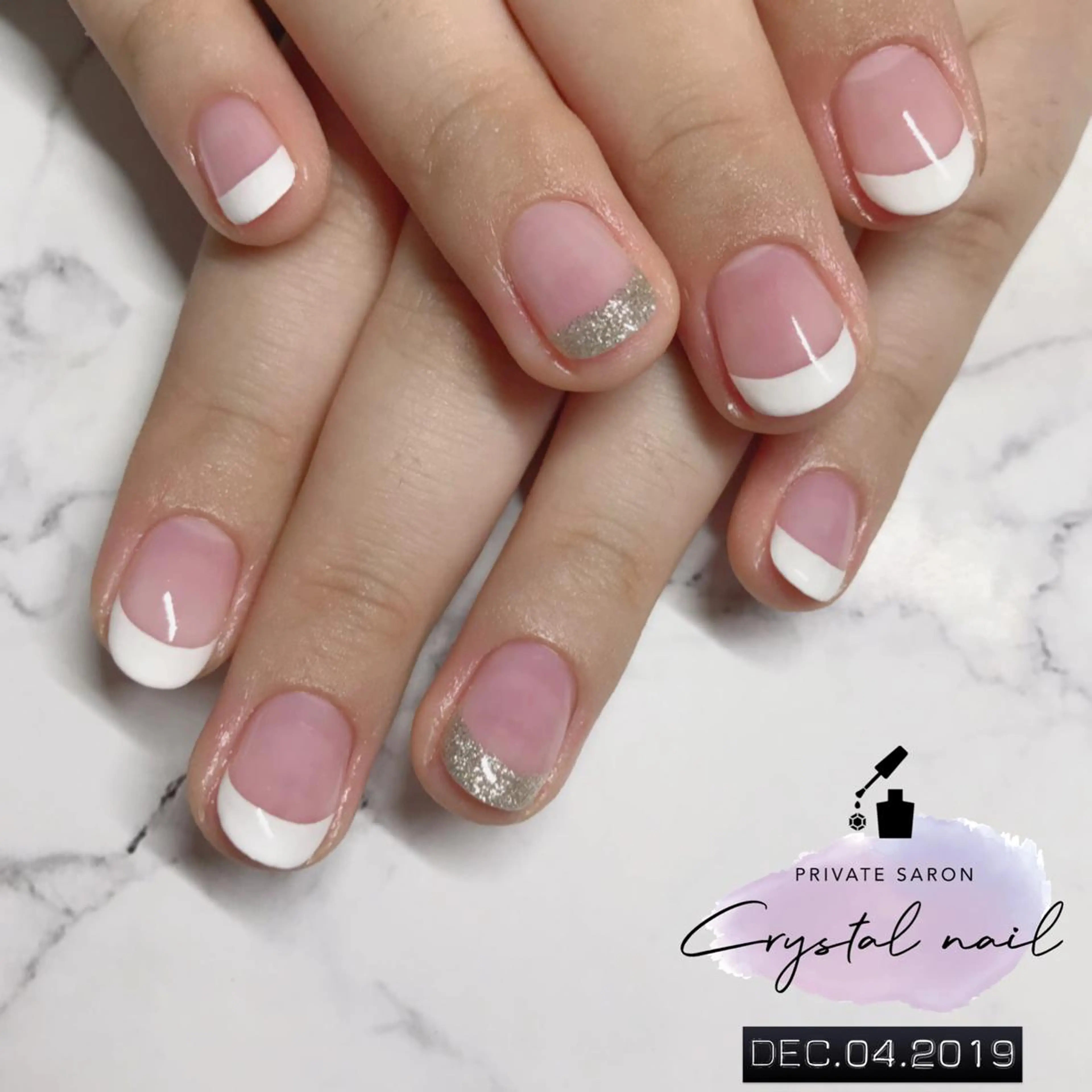 ネイル フレンチネイル ハンドネイル SCENERY NAILのネイルデザイン