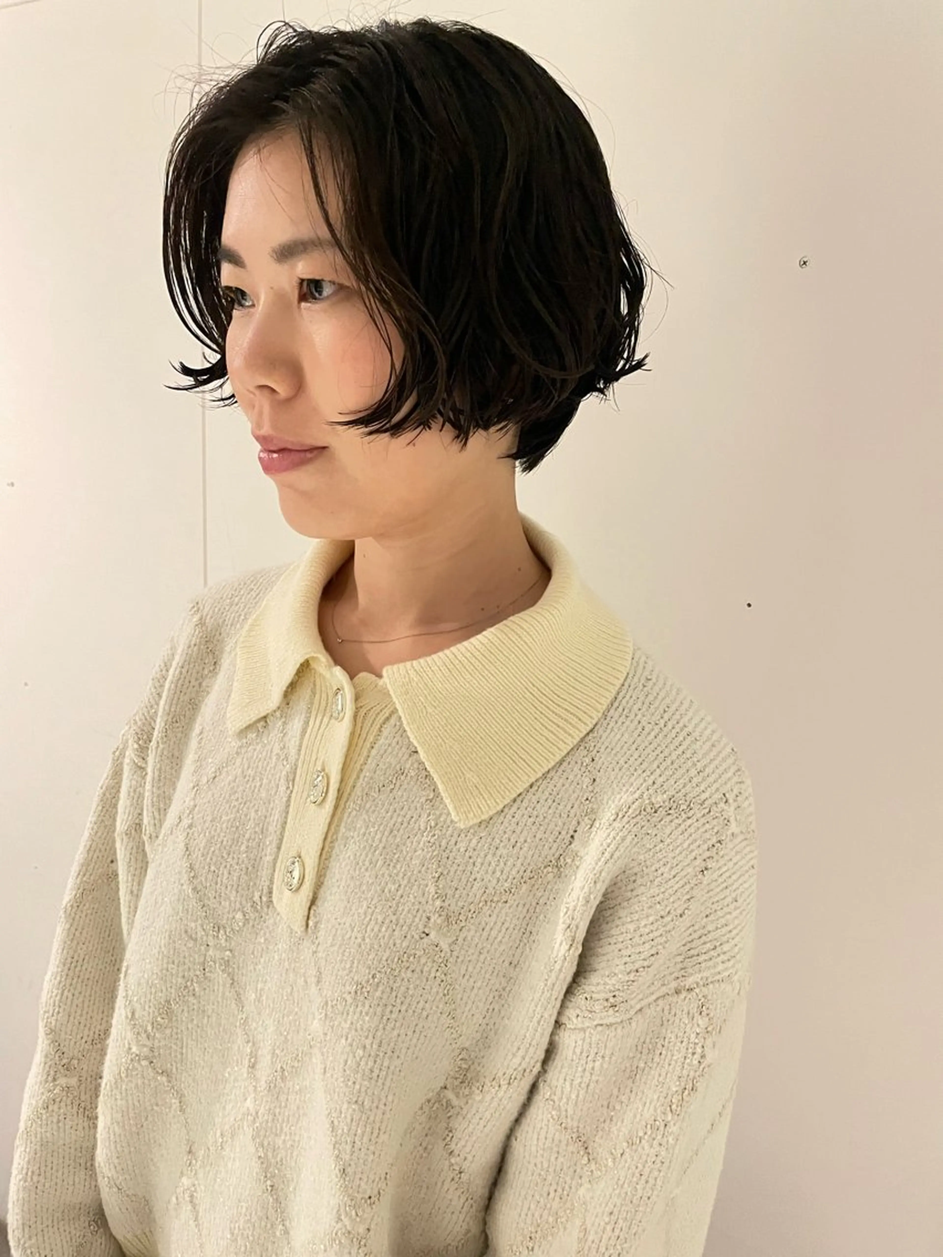 ショート パーマ カット パーマ miyou/透明感カ ラー/髪質改善カラーのヘアスタイル