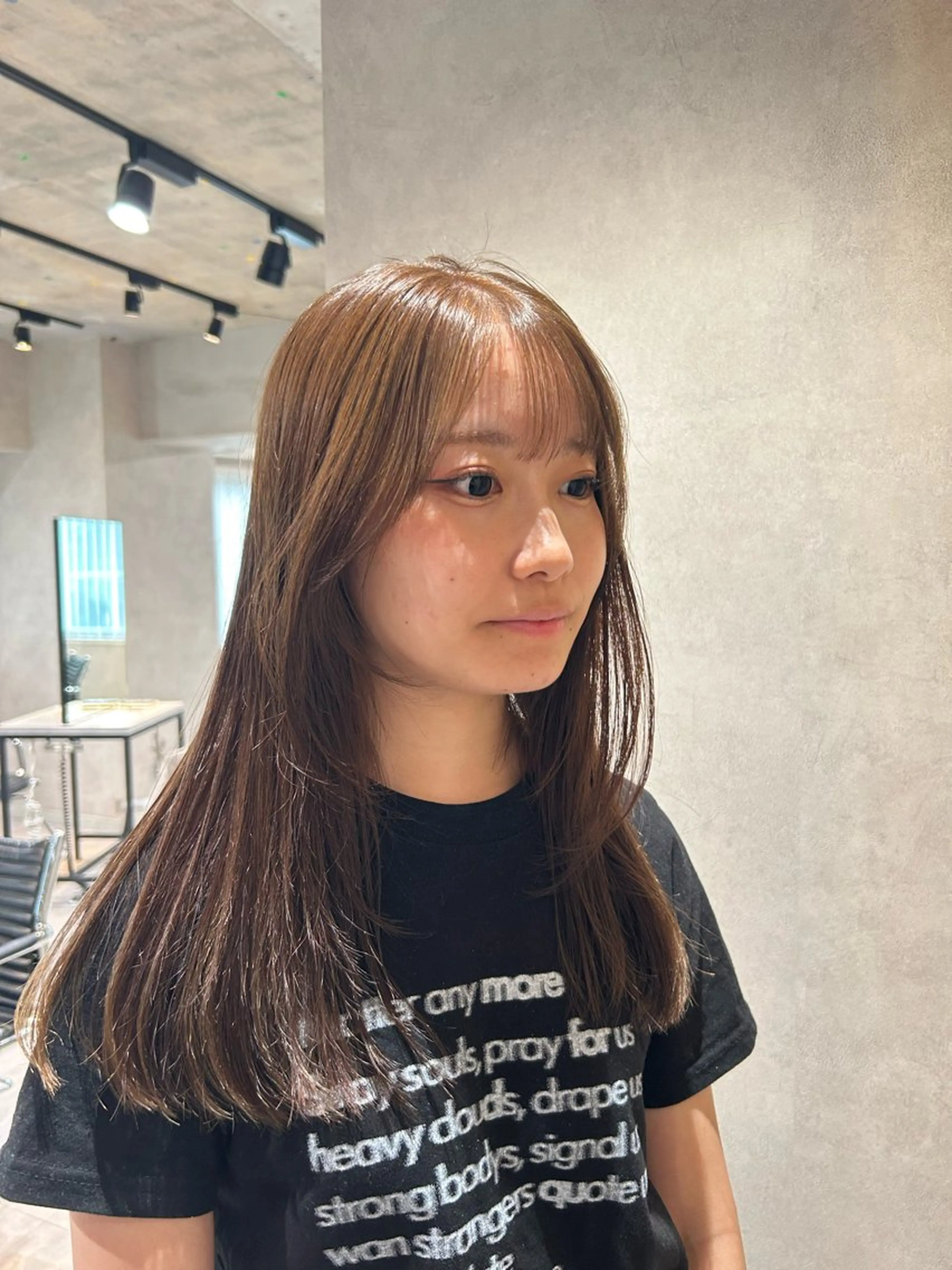 ミディアム カラー ベージュカラー オリーブベージュ オリーブカラー ayano/パーマ/ 暖色カラーのヘアスタイル