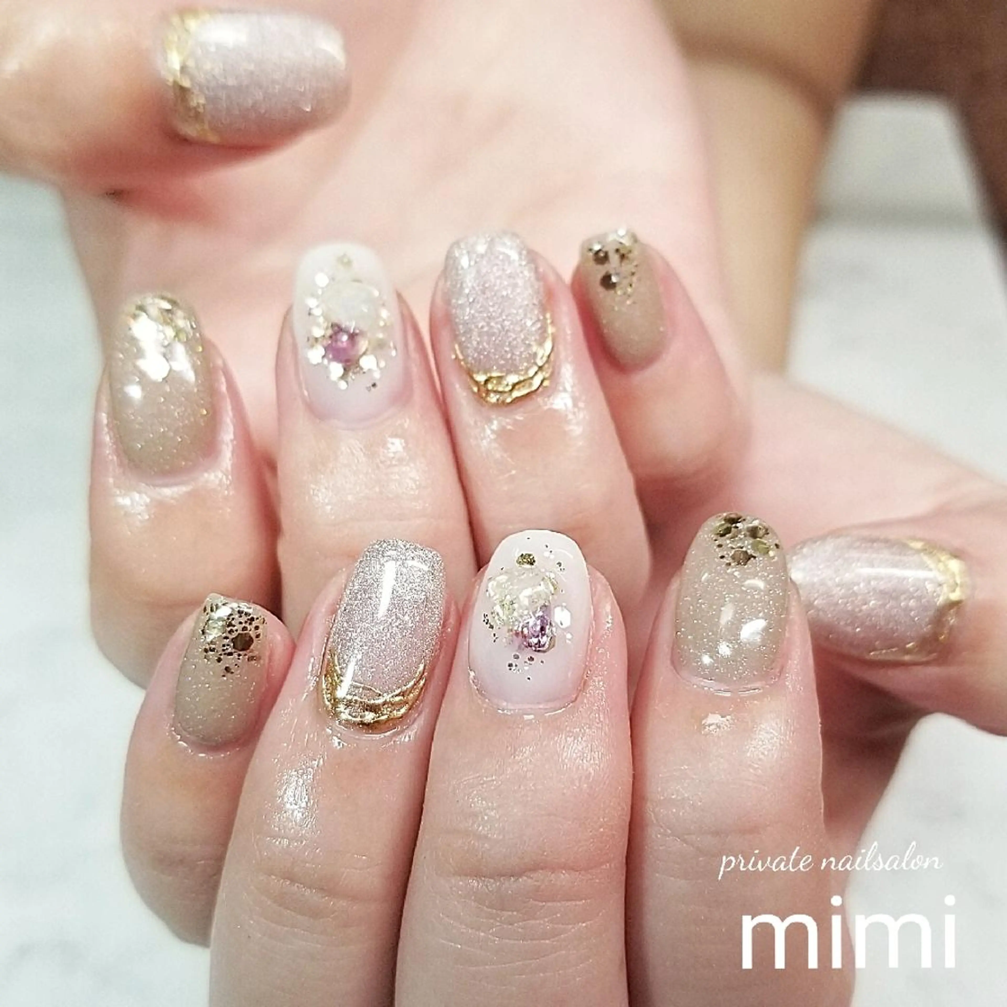 ネイル マグネットネイル ハンドネイル 博多ネイル ｍｉｍｉのネイルデザイン