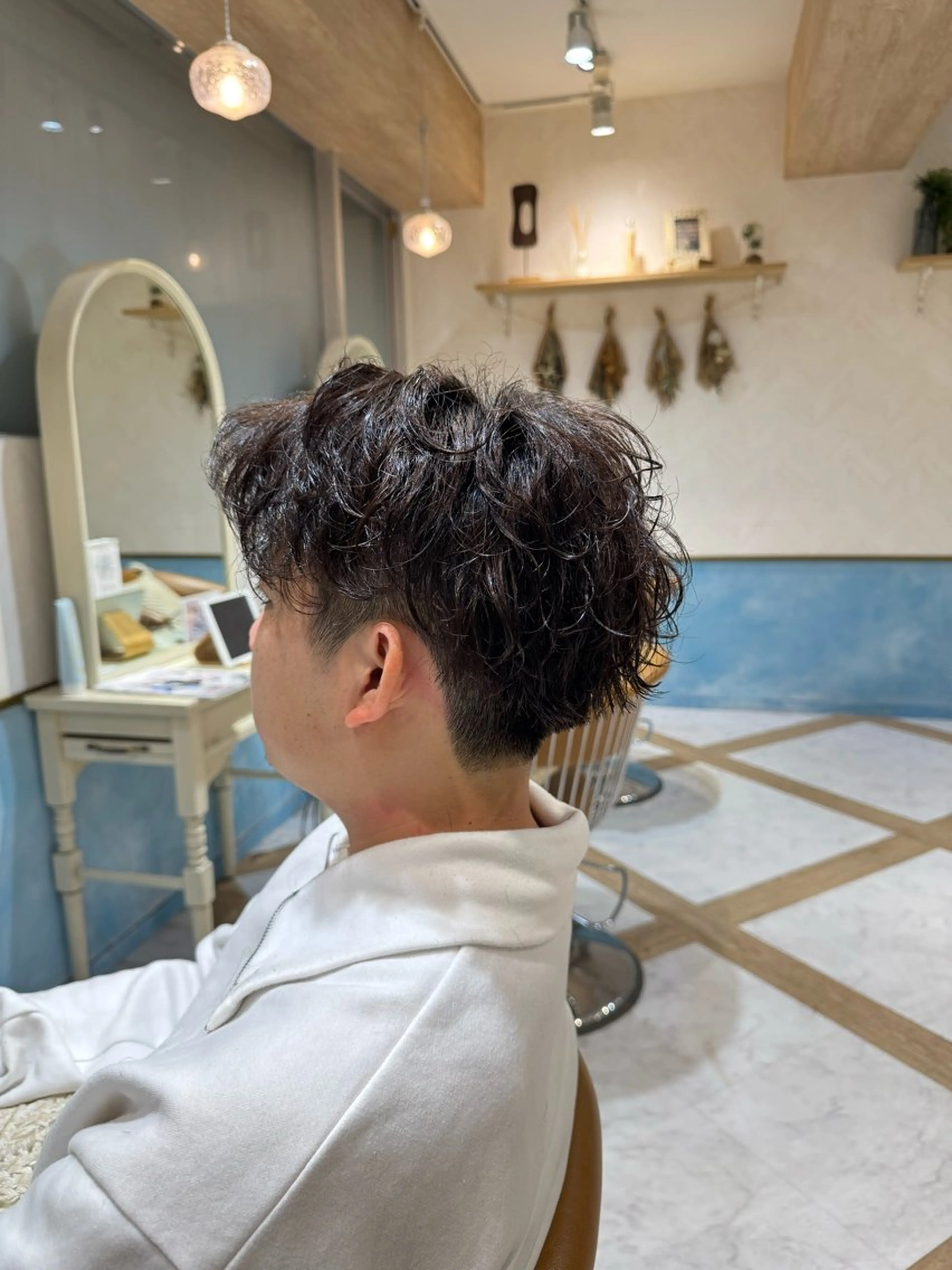 パーマ メンズ カット パーマ ハクヤ心斎橋 パーマ/縮毛矯正のヘアスタイル