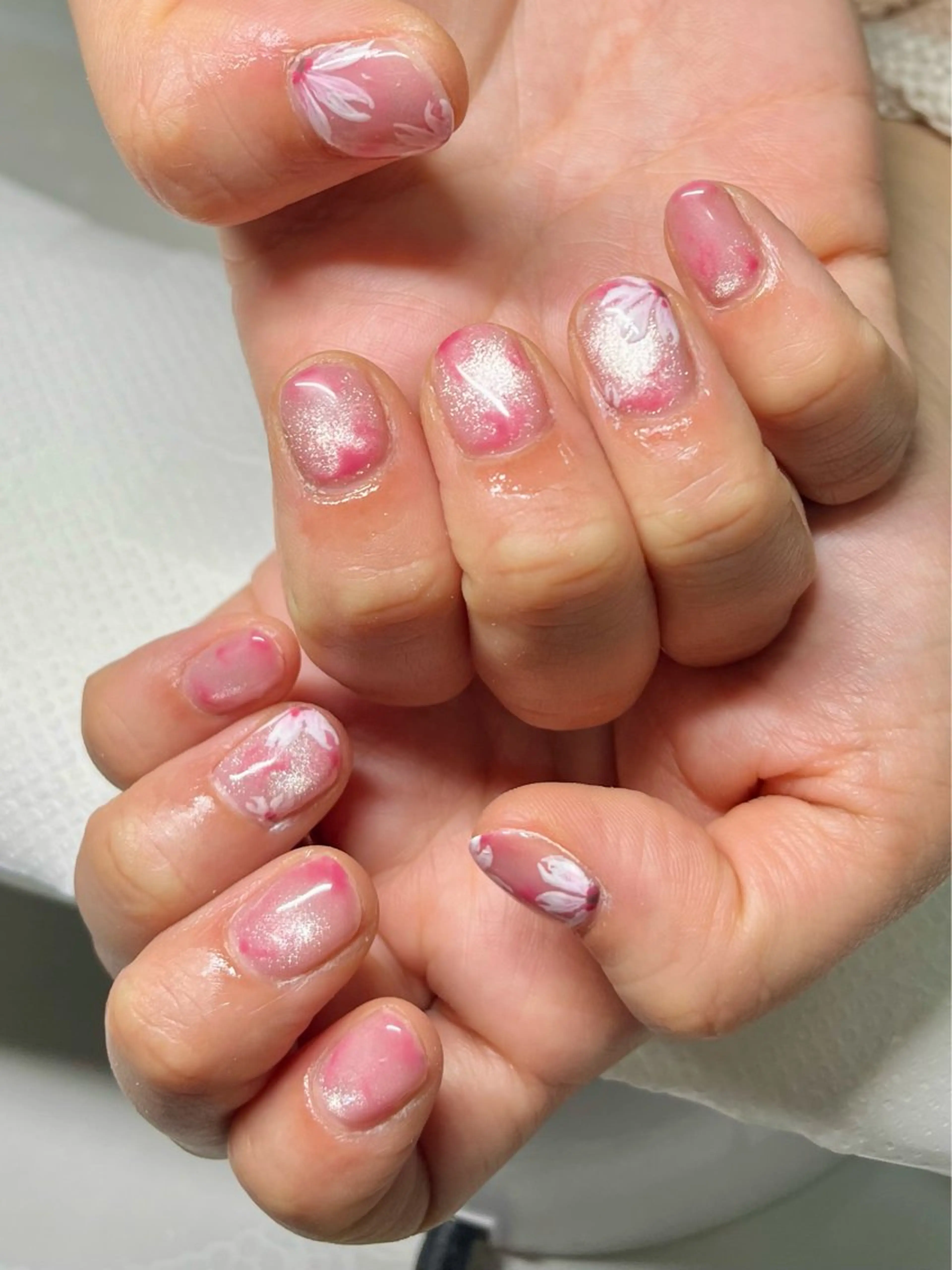 ネイル 桜ネイル 新宿ネイルサロン ジェミディローサのネイルデザイン