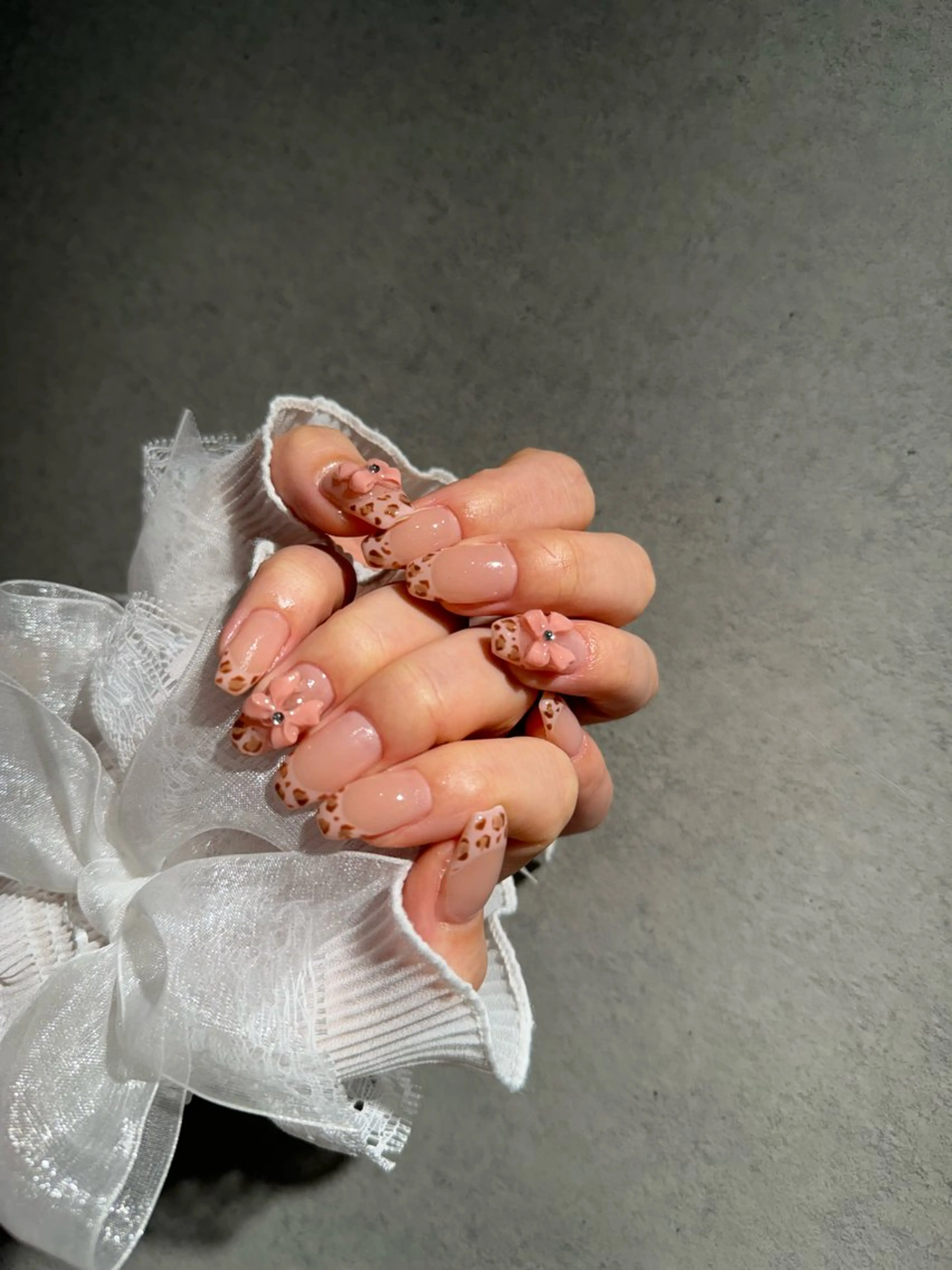 ネイル I-nailロング /ワンホン/キラキラのネイルデザイン