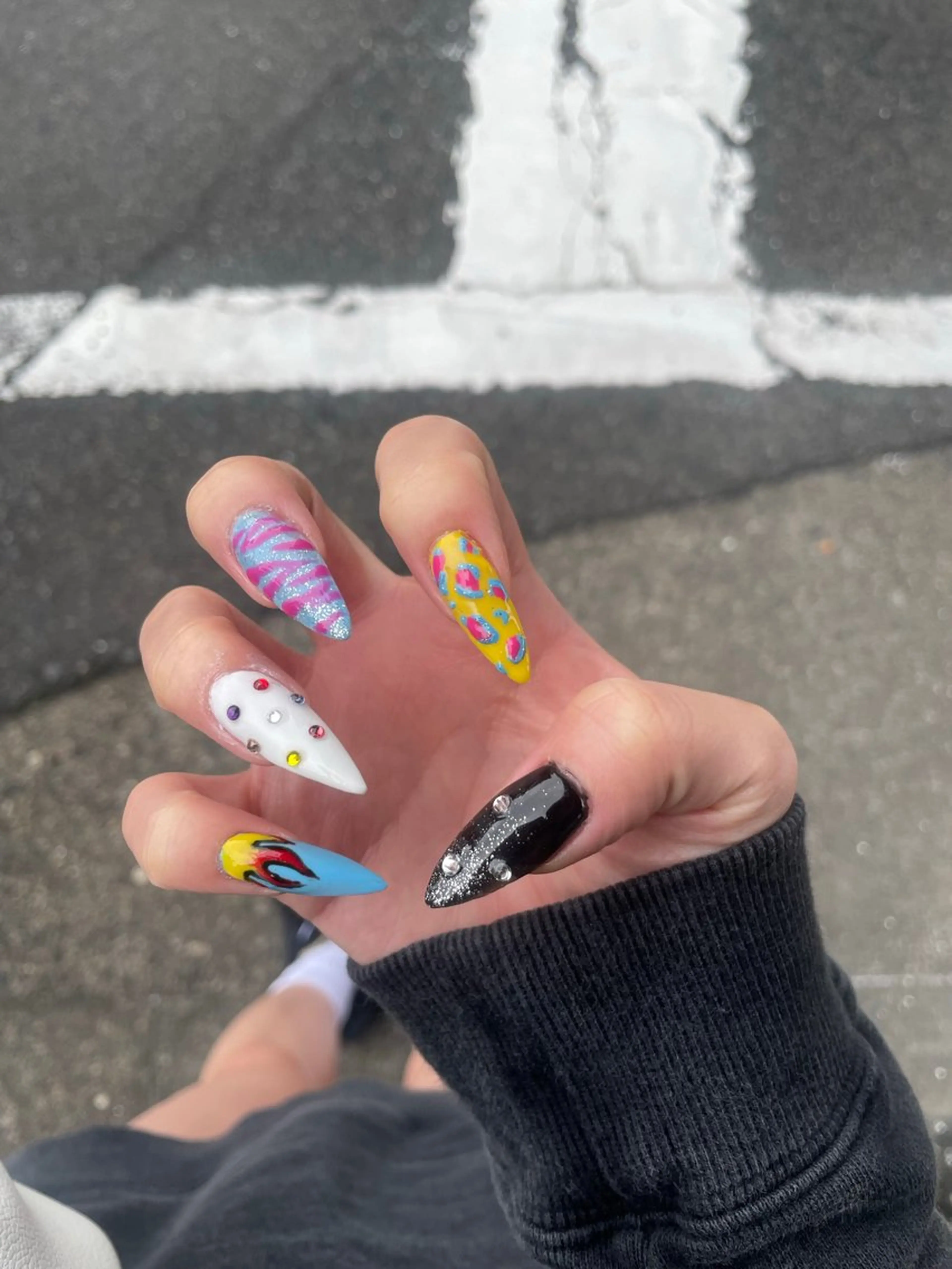 ネイル ハンドネイル 33nail✴️栄 スミレ❇️Gel-xのネイルデザイン