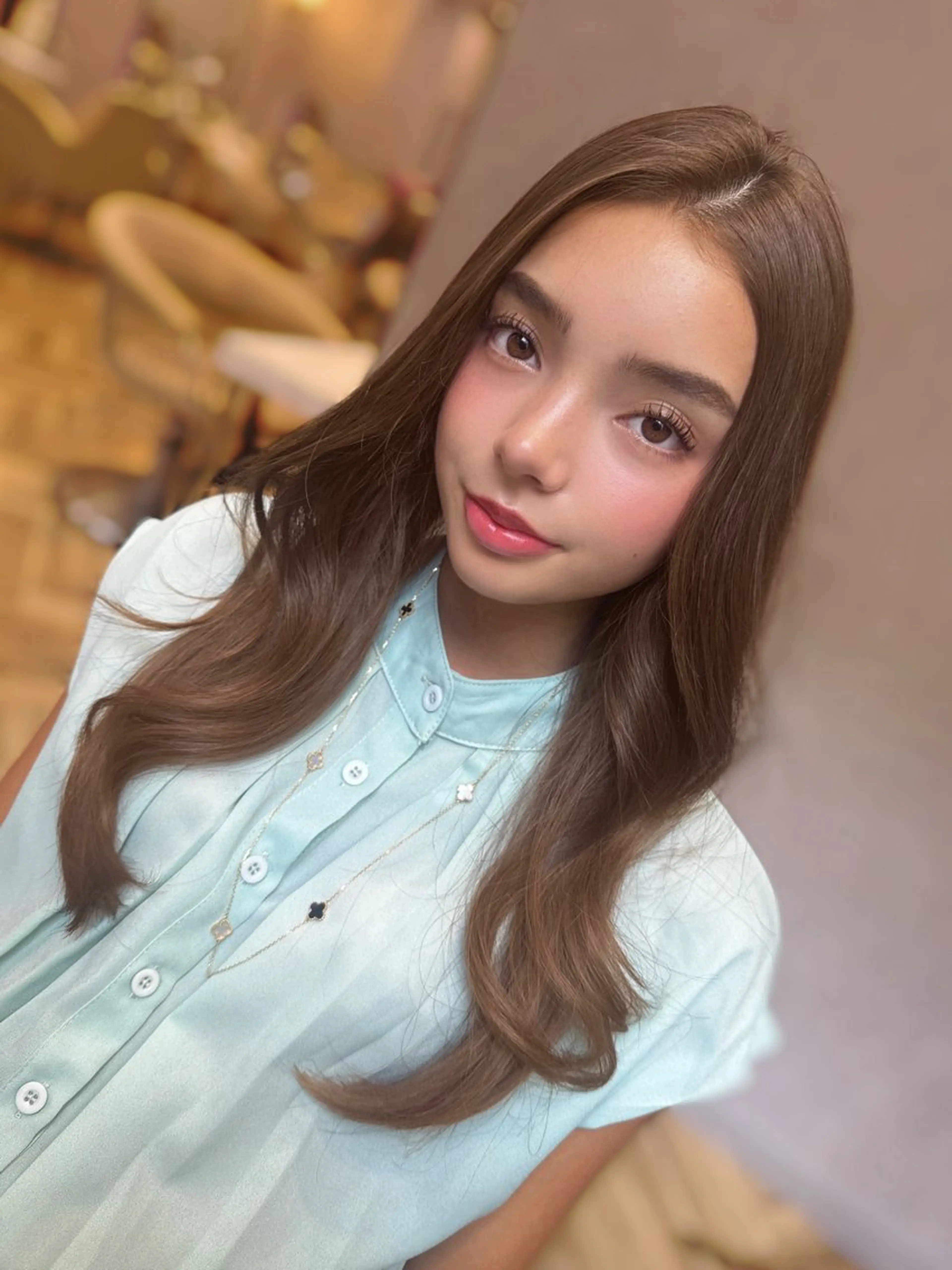 ロング カラー ヘアアレンジ ベージュカラー ブリーチ ブラウンカラー ショコラベージュ ショコラブラウン ヘアカラー トリートメント 平川 友理/韓国ヘア💘のヘアスタイル