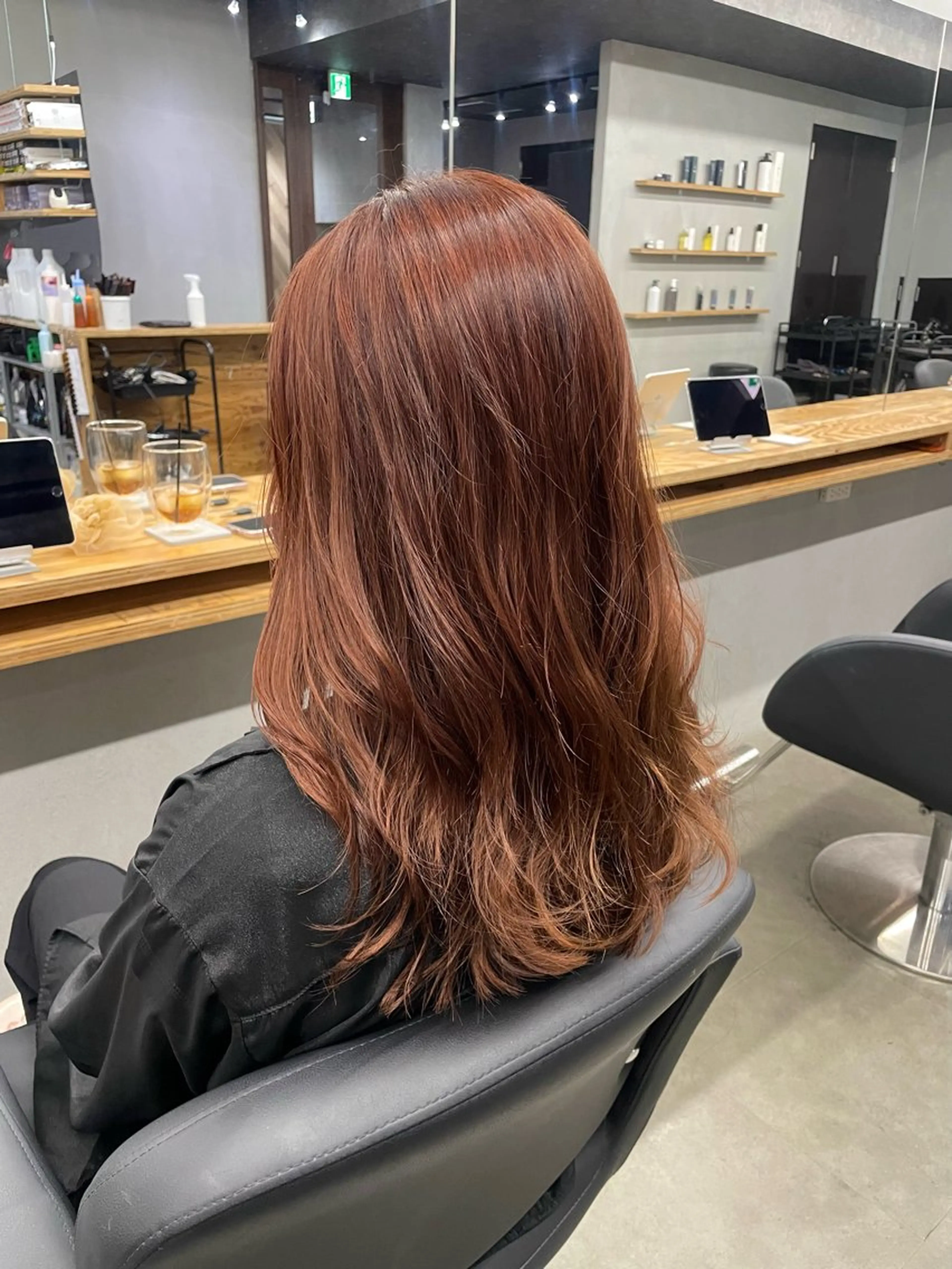 ロング カット ヘアカラー トリートメント ひより ／novusのヘアスタイル