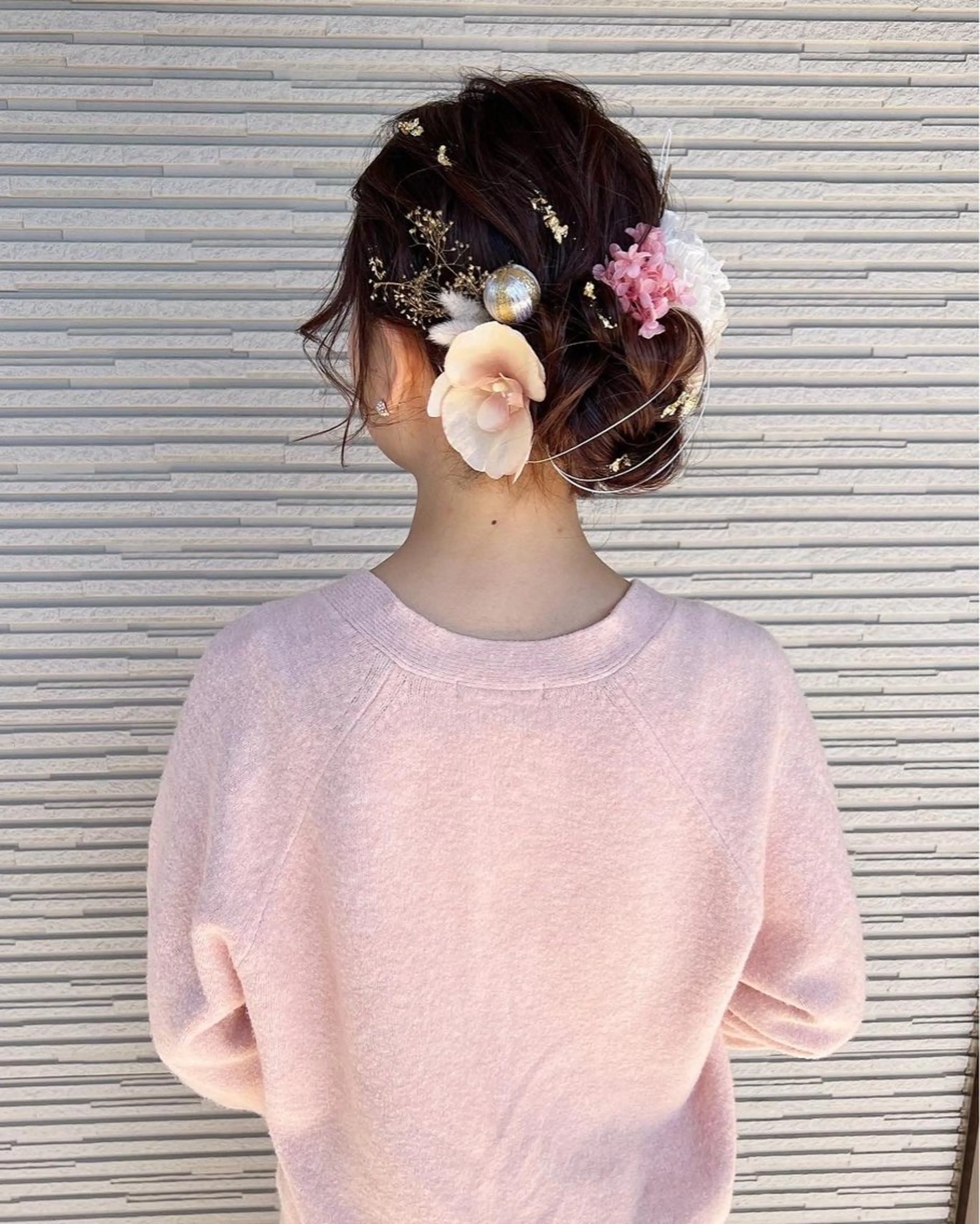 セミロング ヘアアレンジ ヘアセット はるか/ヘアアレンジ カチモリ・ゆるふわのヘアスタイル