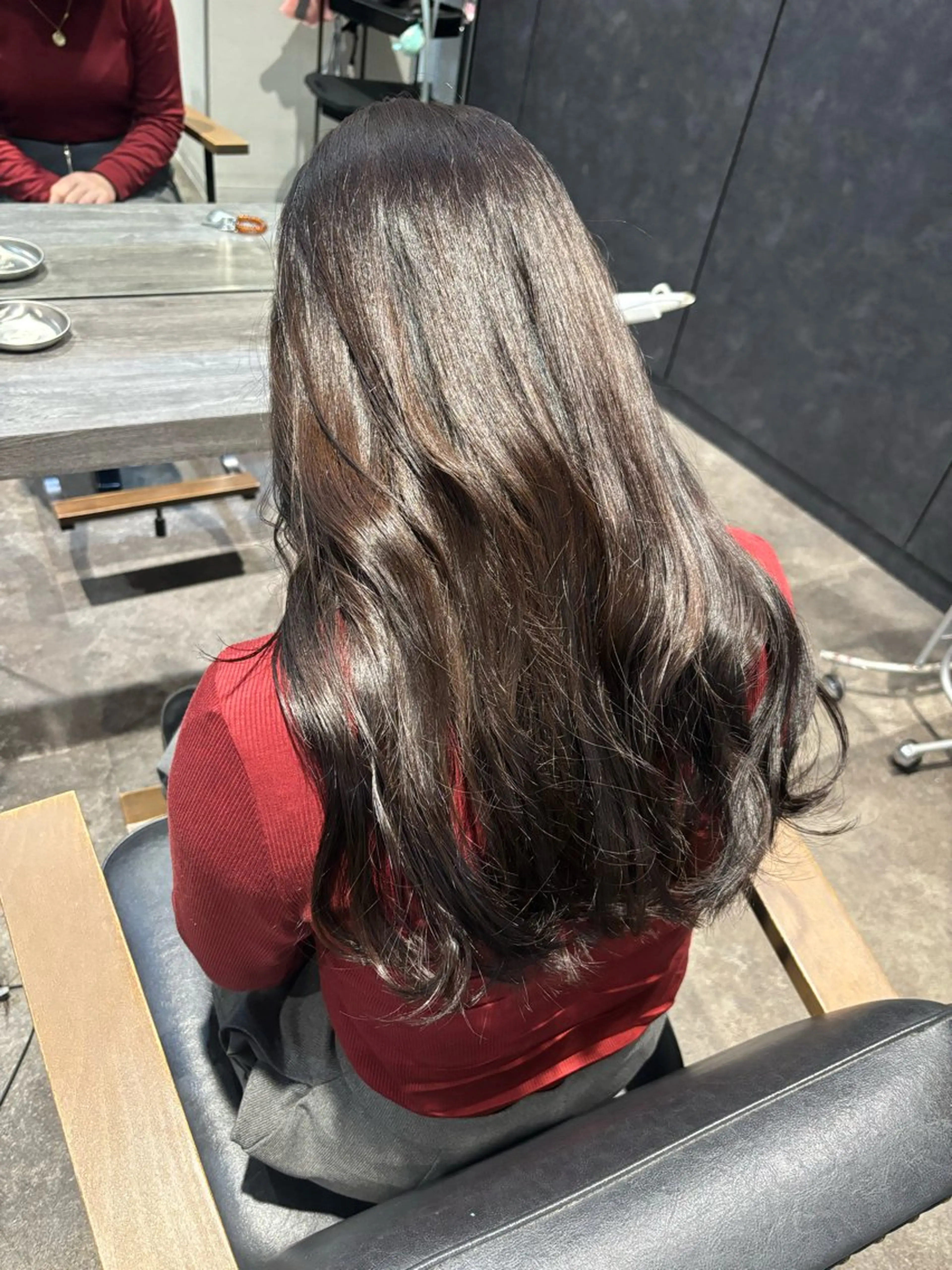 ロング カラー ブラウンカラー カット ヘアカラー 穐田 航のヘアスタイル