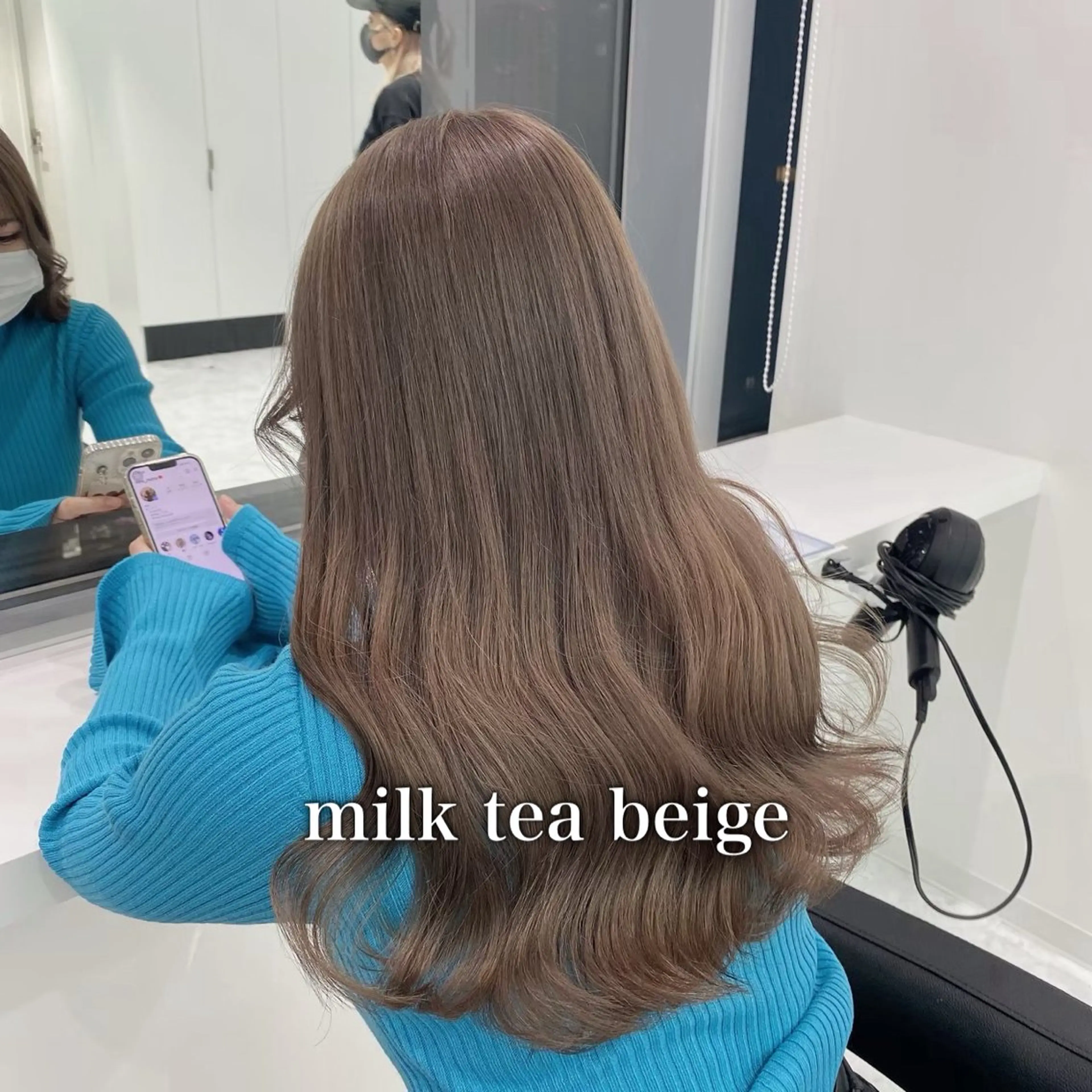 カラー ベージュカラー ミルクティーベージュ 🩶透明感ブリーチ カラー🩶 maoのヘアスタイル